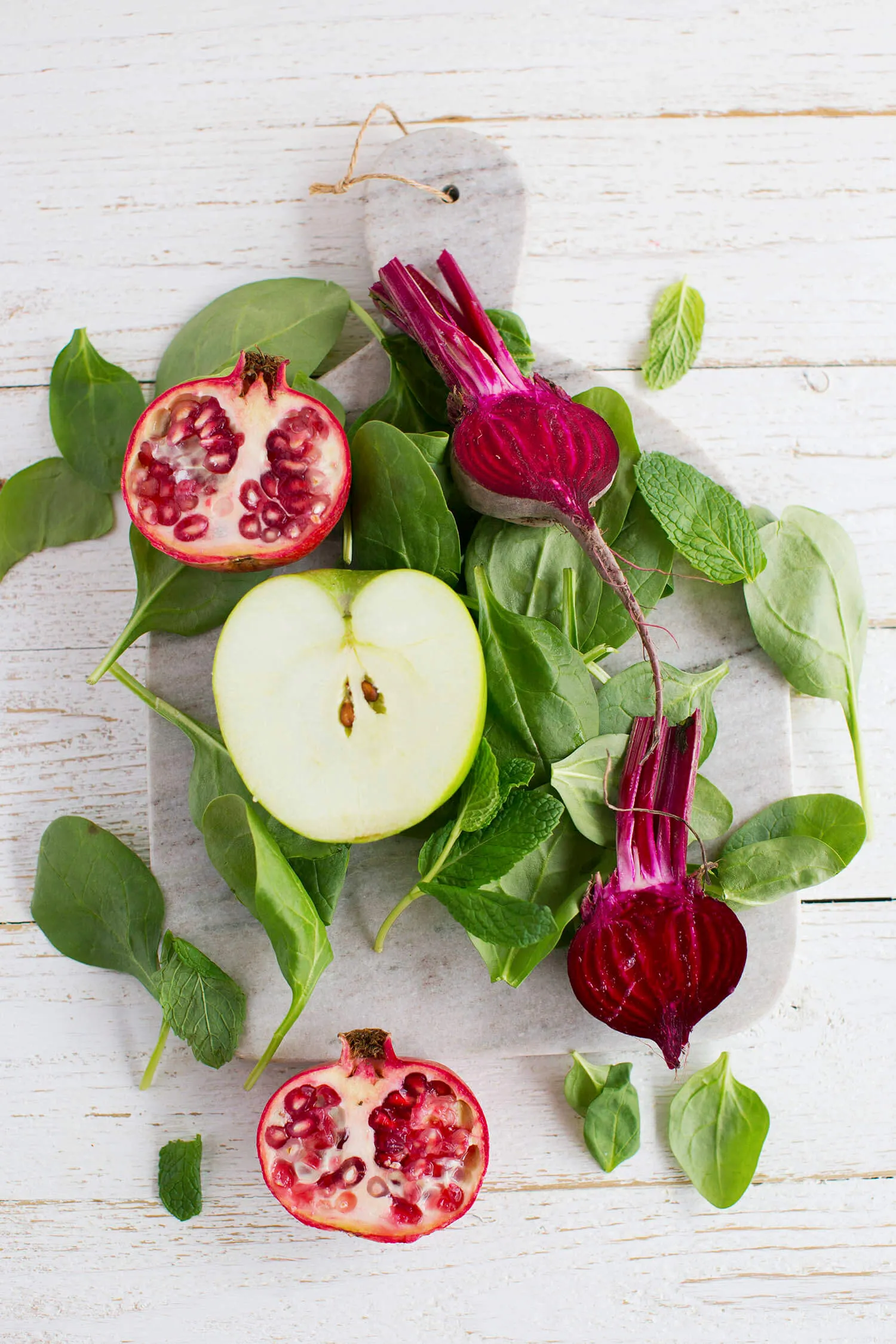 Pomegranate Beet and Hidden Greens Smoothie