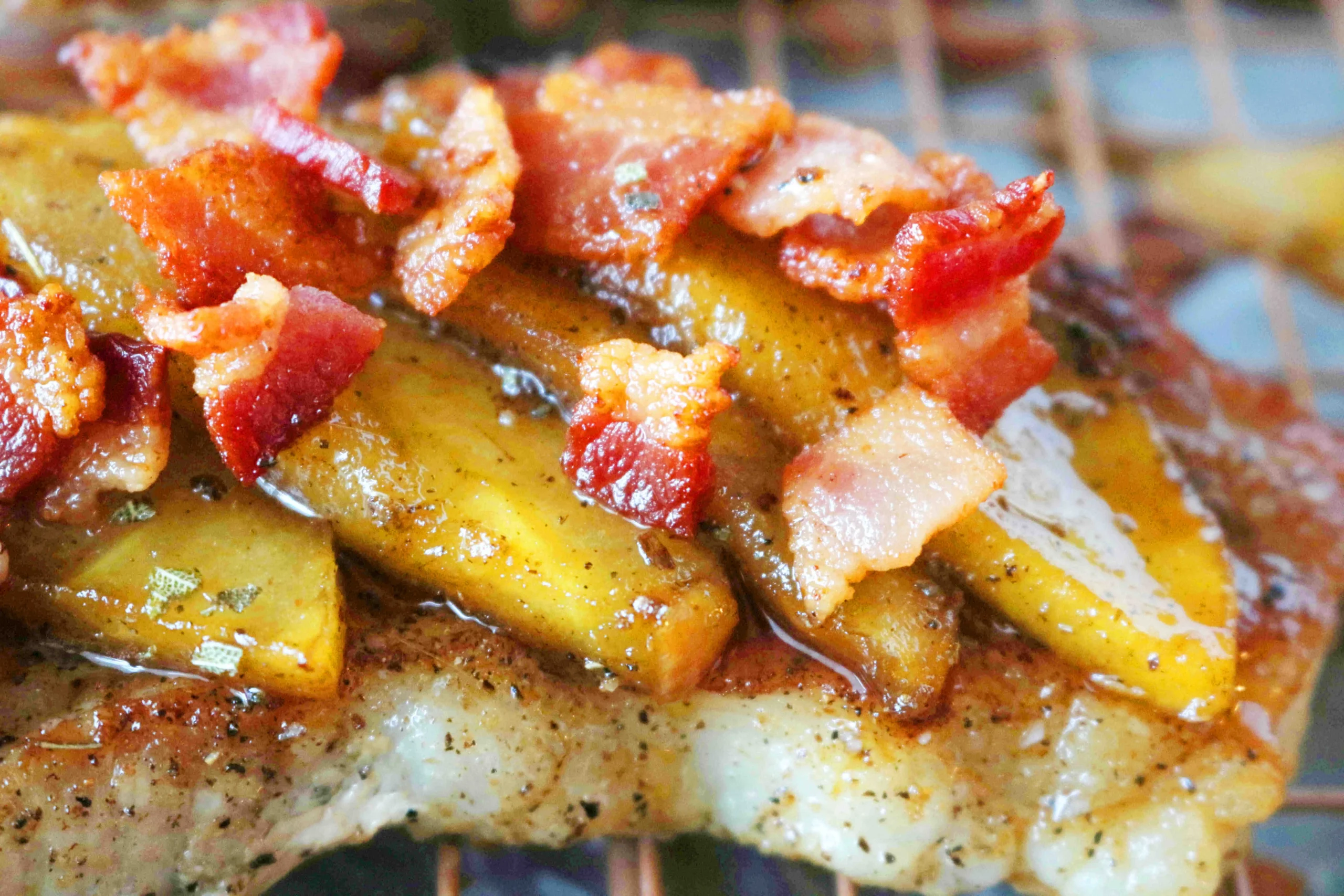 Pork Apple Bacon Peas