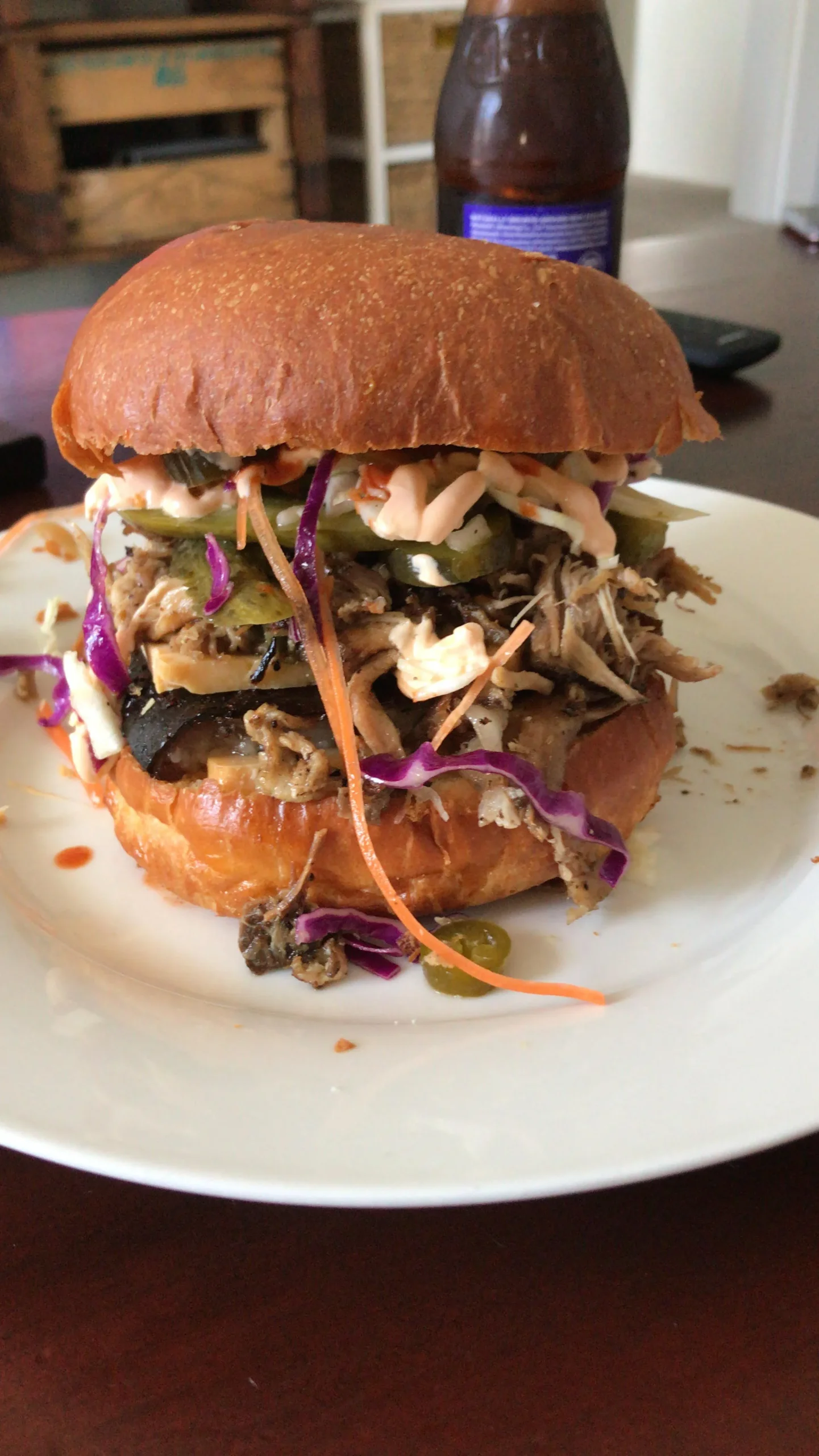 Pork Burgers in Gravy with French Fried Sweet Potatoes