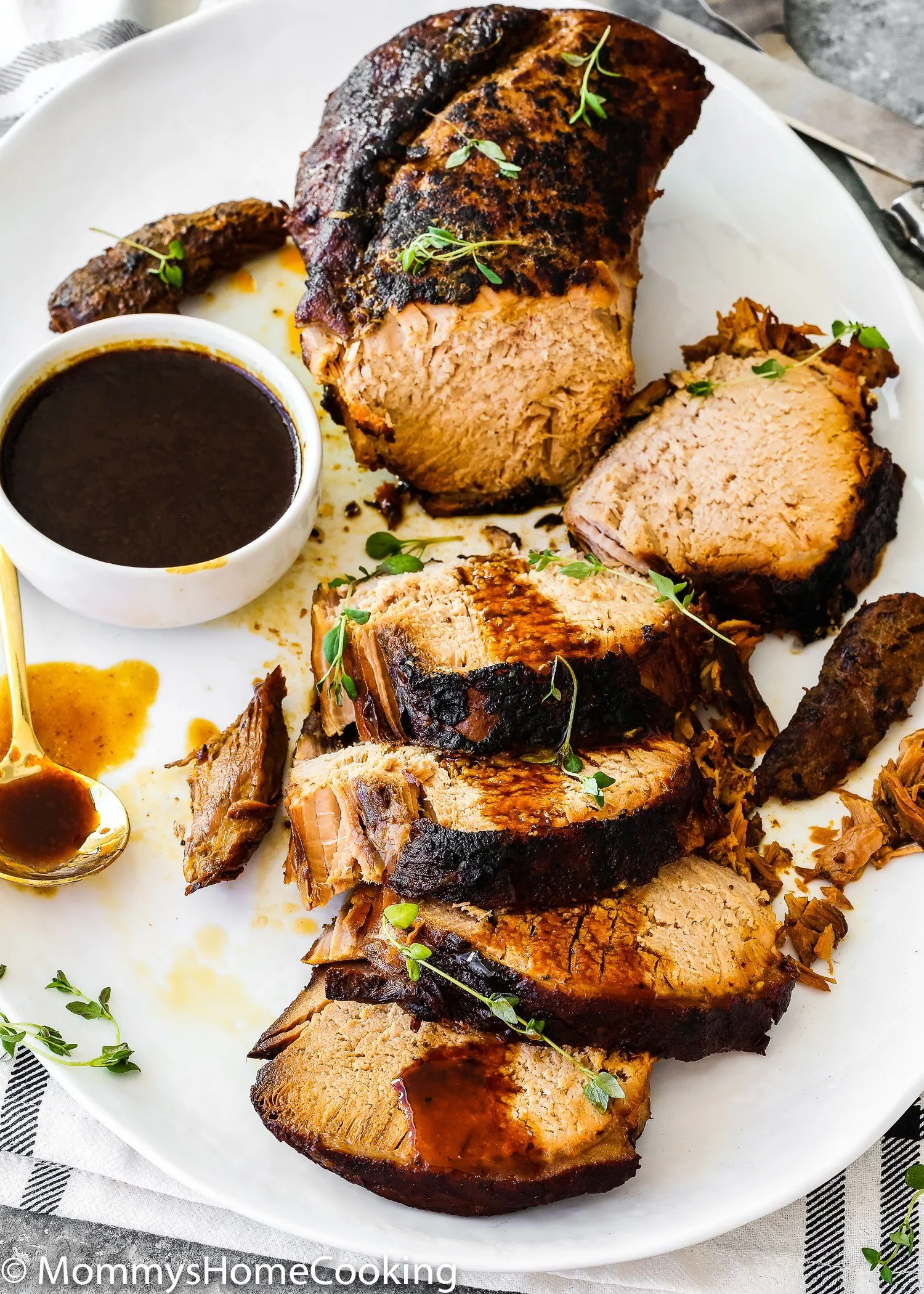 Pork Loin with Honey Balsamic Dressing