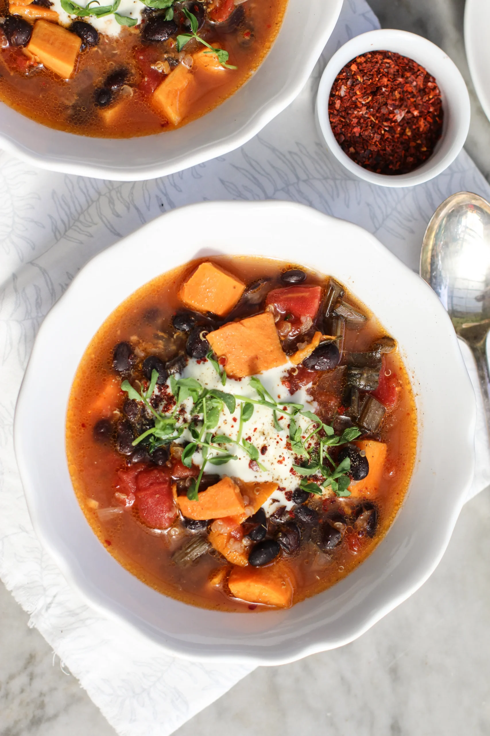 Pork Sweet Potato and Black Bean Stew