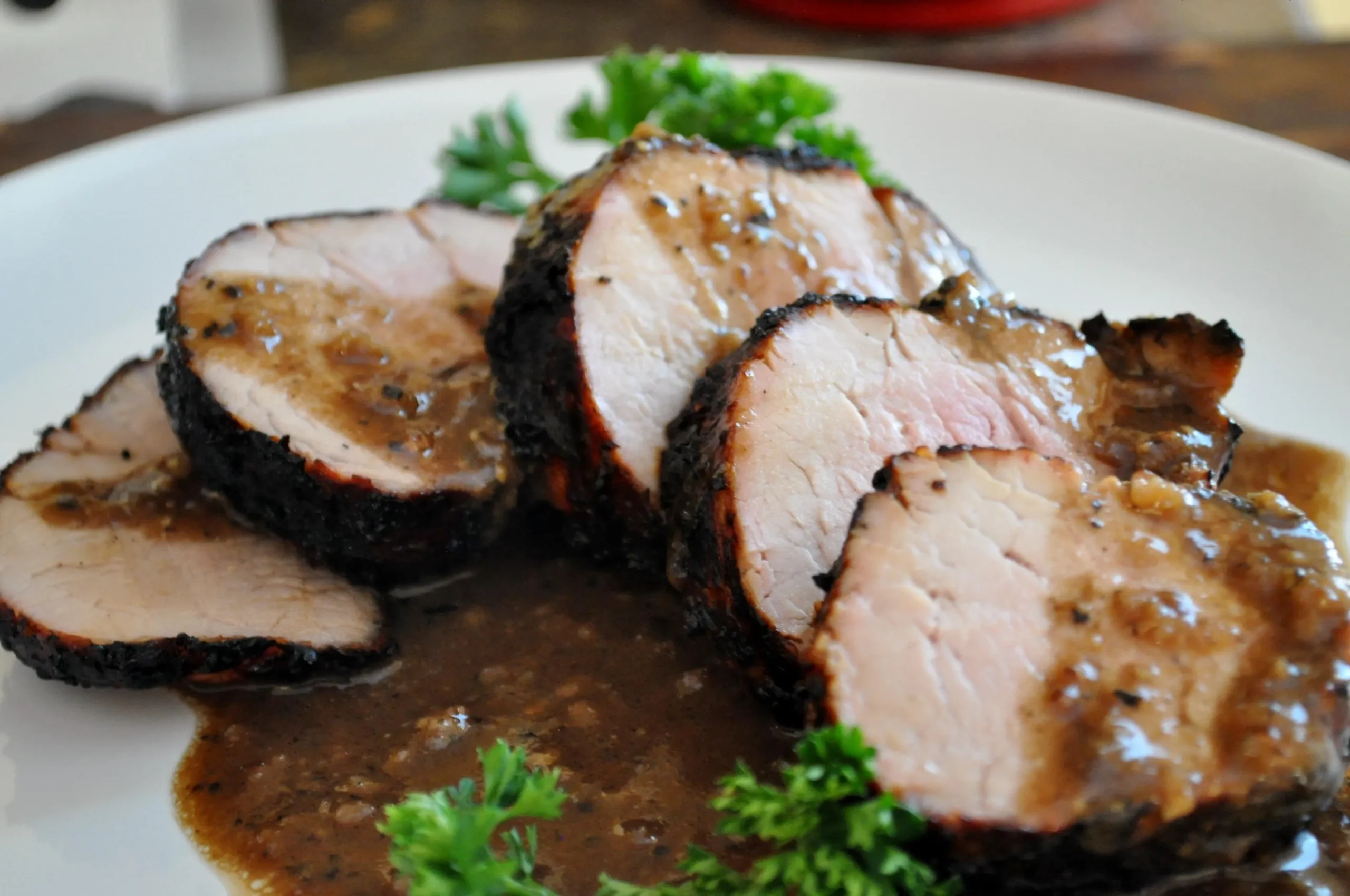Pork Tenderloin with Bourbon Sauce