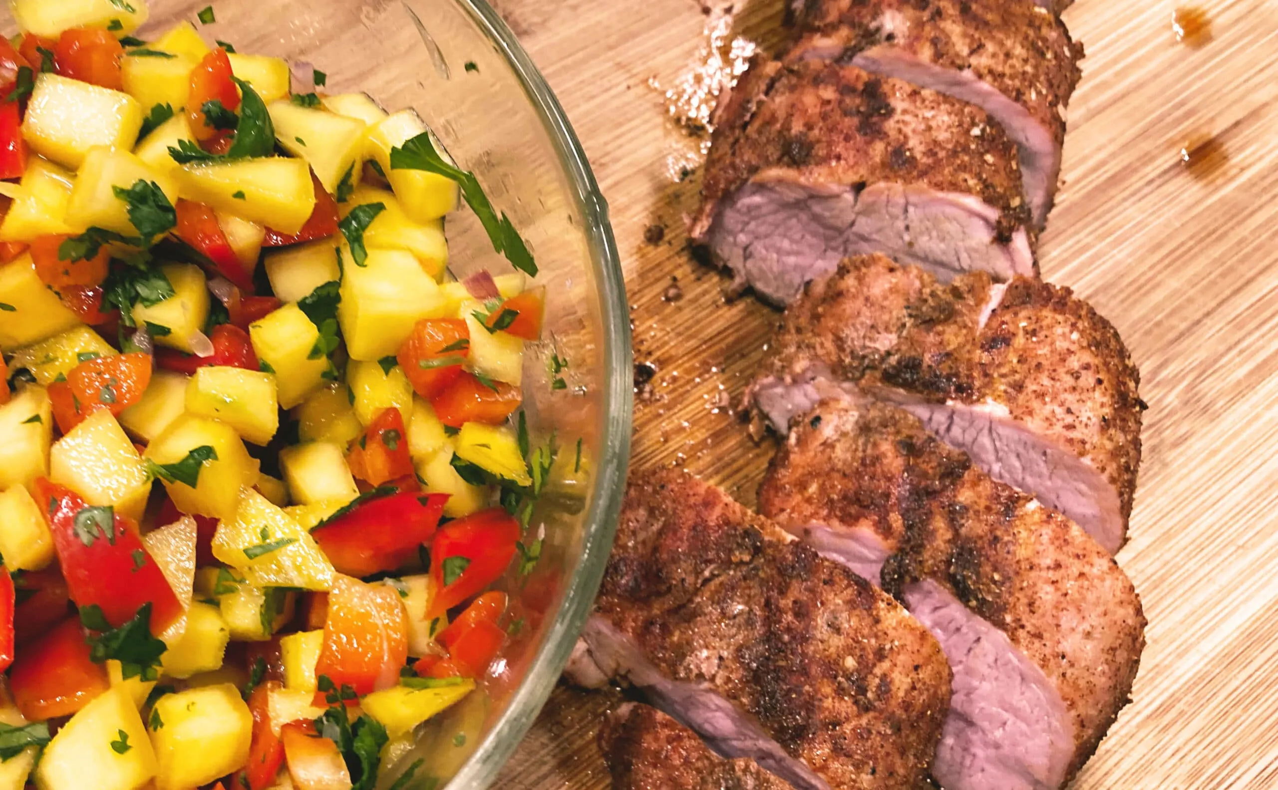 Pork Tenderloin with Mango Lime Salsa
