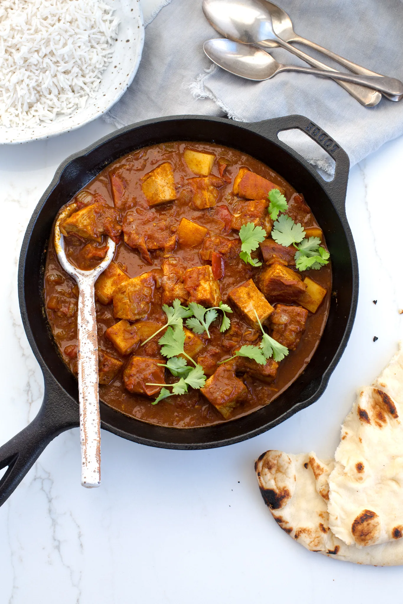 Pork in Hot and Spicy Cayenne Sauce Vindaloo