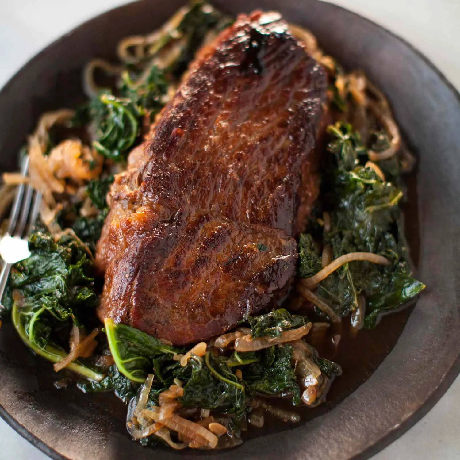 Pot Roasty Kale Onion