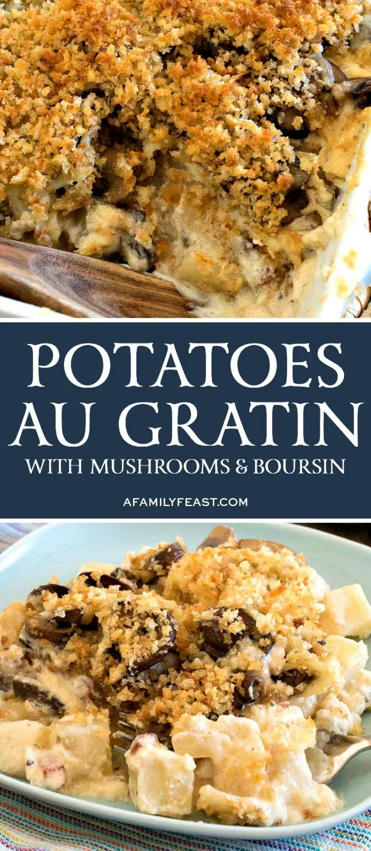 Potato Mushroom Boursin Au Gratin