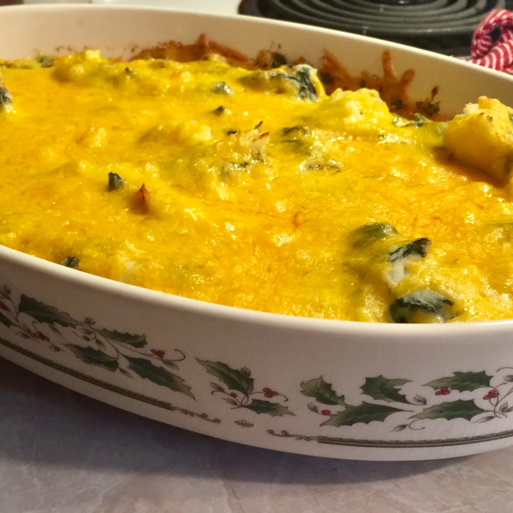 Potato and Spinach Casserole