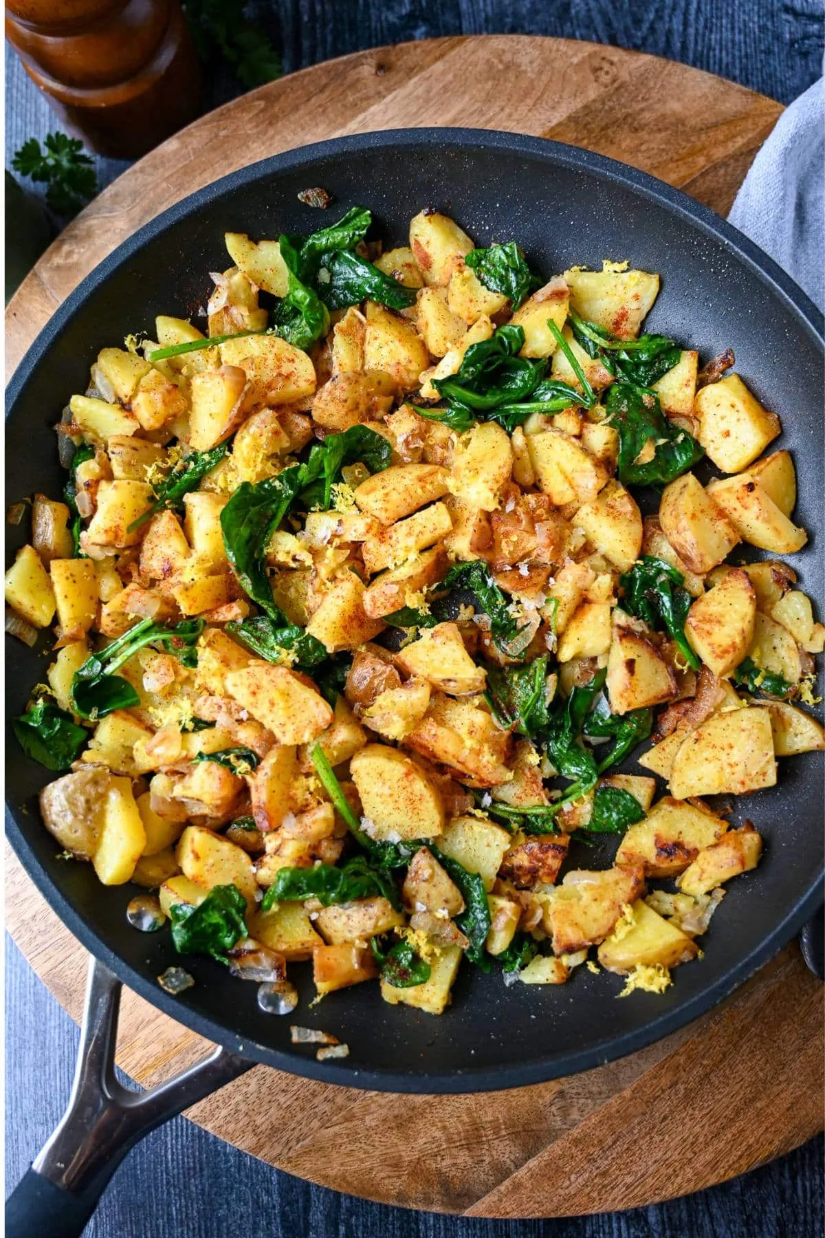 Potato and Spinach Sauté