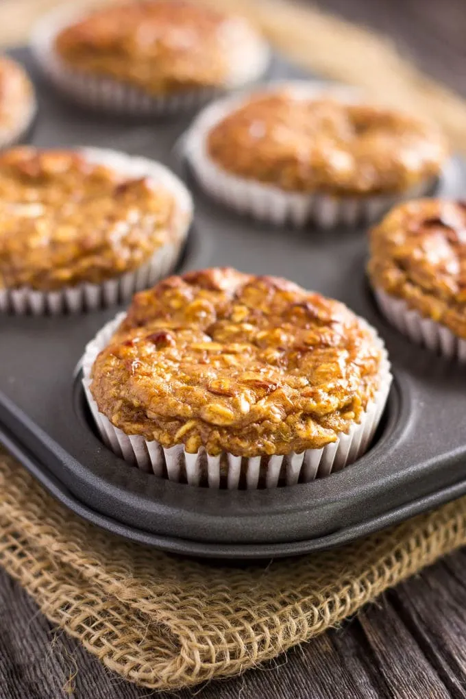 Power Up Apple Protein Muffins