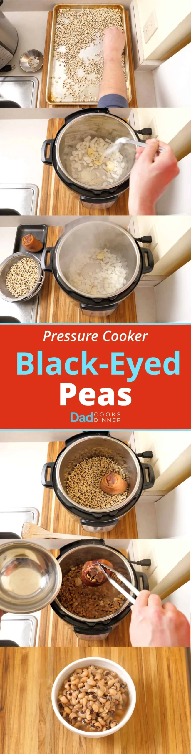 Pressure Cooker Black Eyed Peas