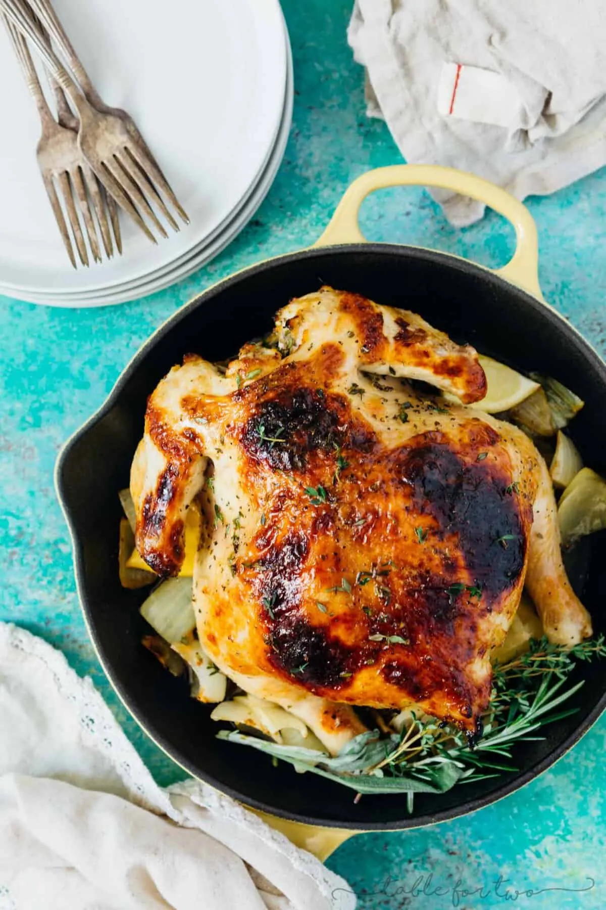Pressure Cooker Honey Butter and Herb Roasted Chicken