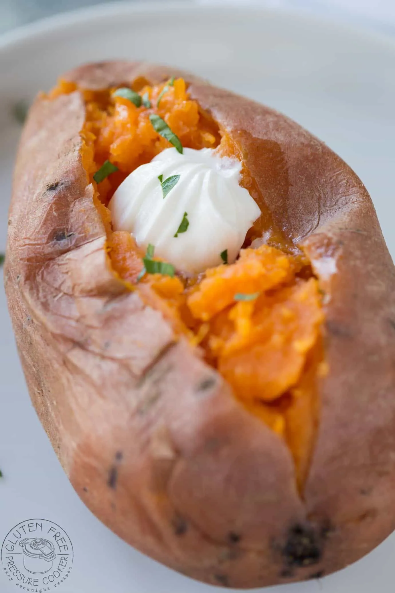 Pressure Cooker Roasted Sweet Potato Puree
