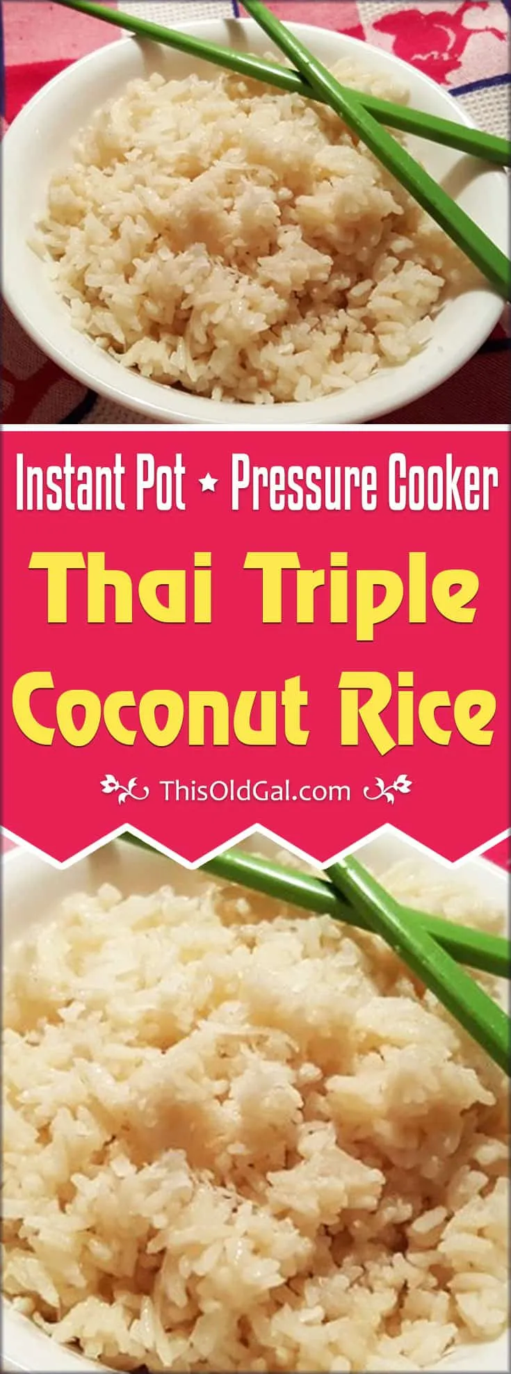 Pressure Cooker Thai Triple Coconut Rice