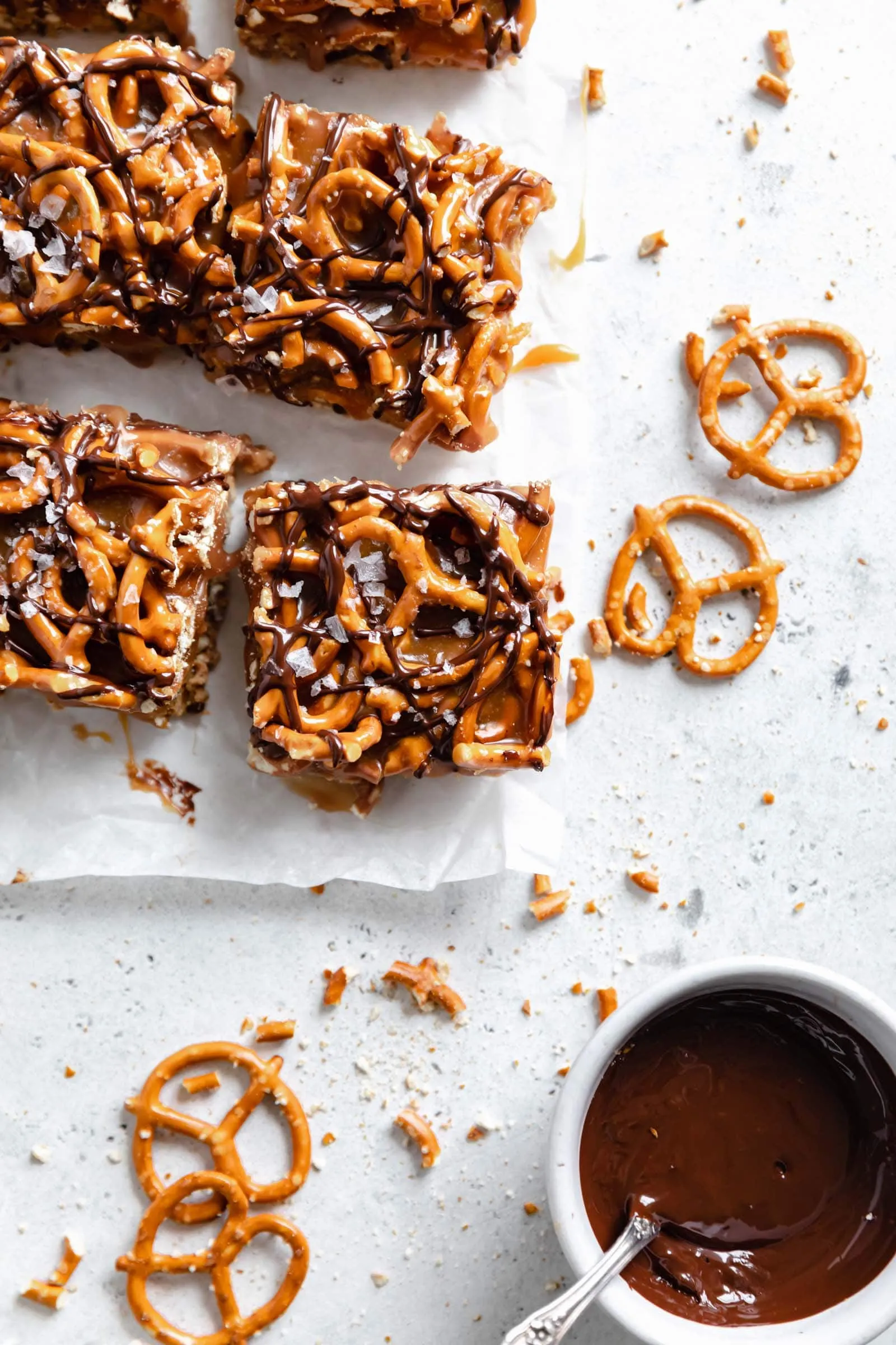 Pretzel Peanut Caramel Squares