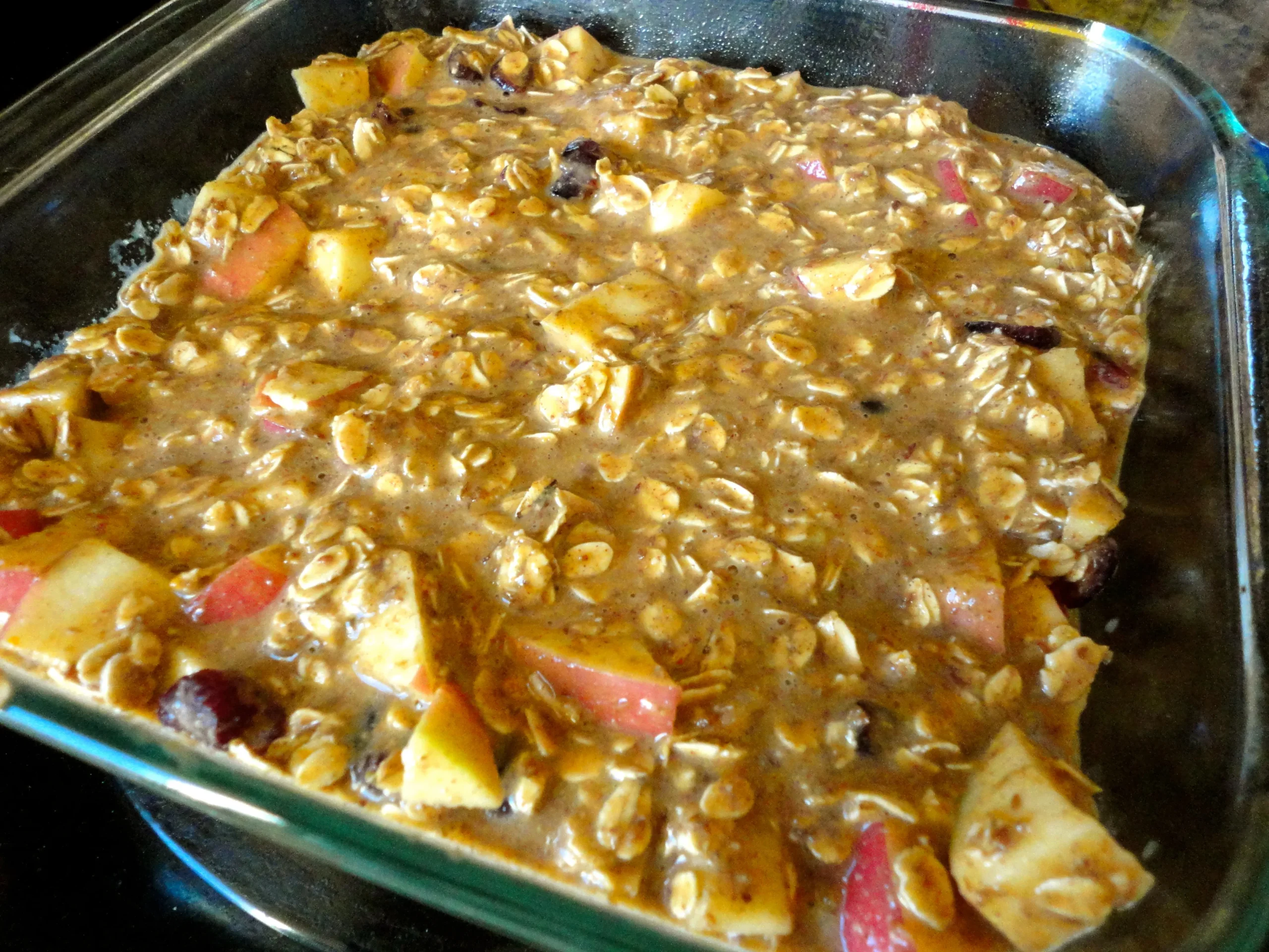 Pumpkin Cranberry Apple Baked Oatmeal