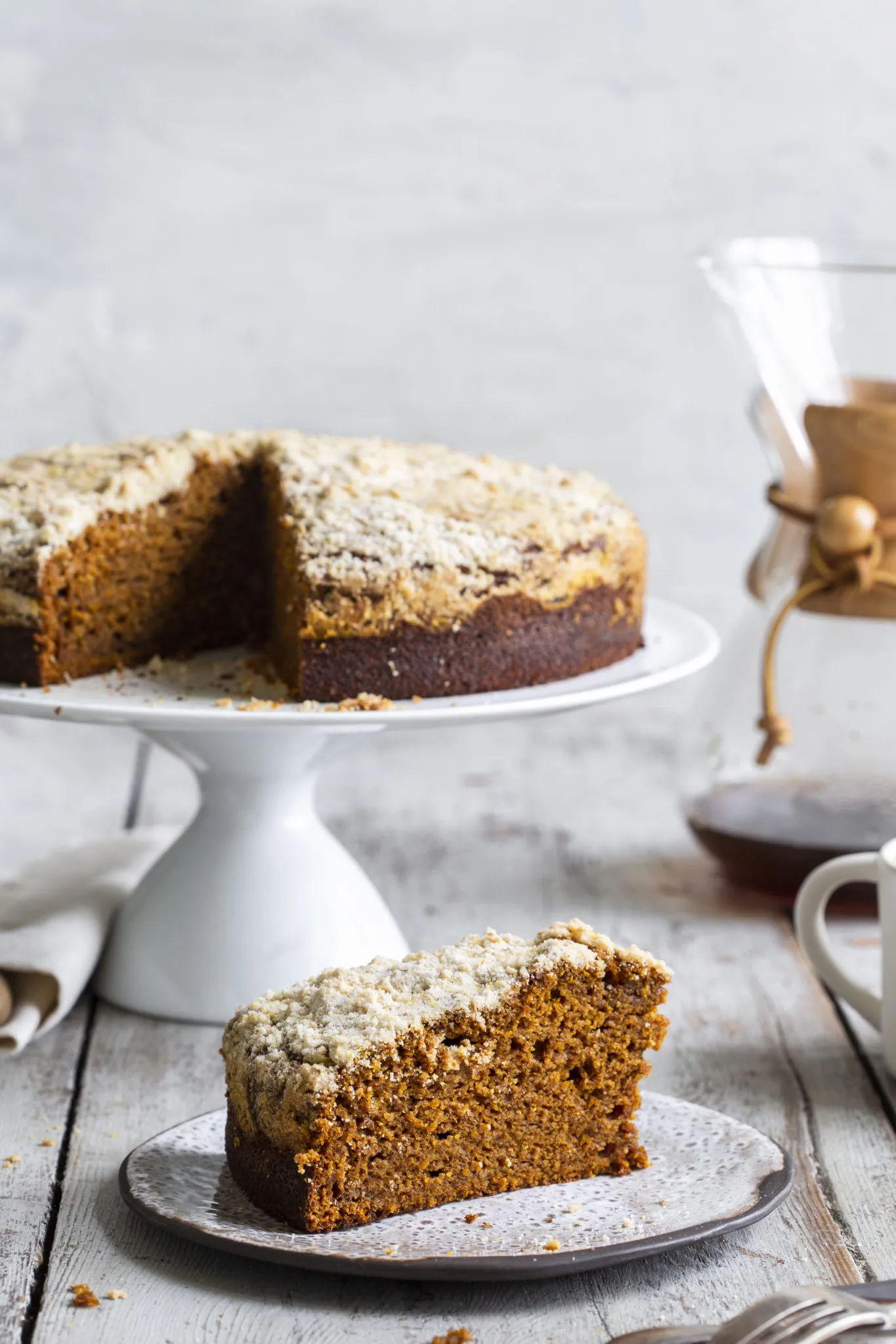 Pumpkin Gingerbread Coffee Cake