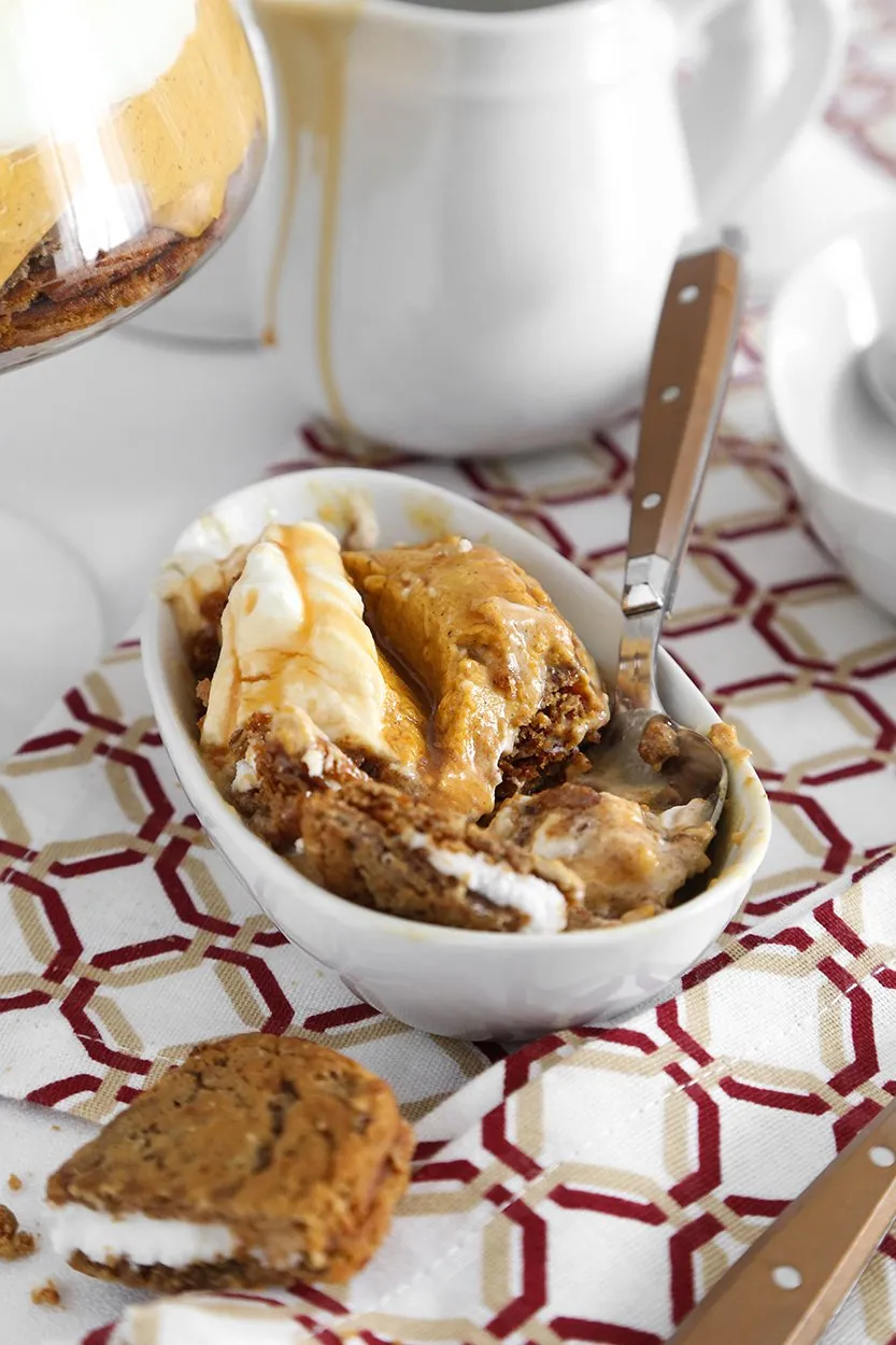 Pumpkin Oatmeal Creme Pie Trifle