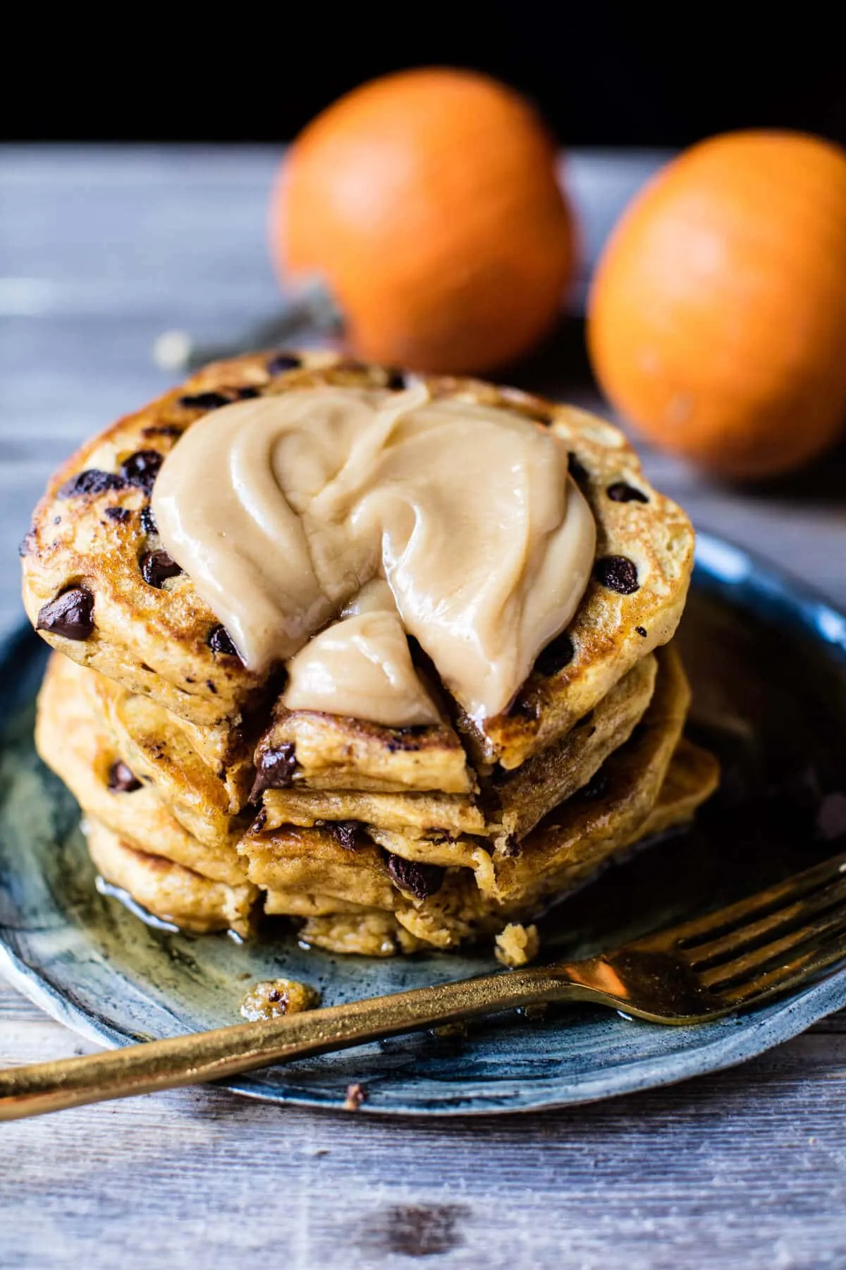 Pumpkin Pancakes with Maple Butter