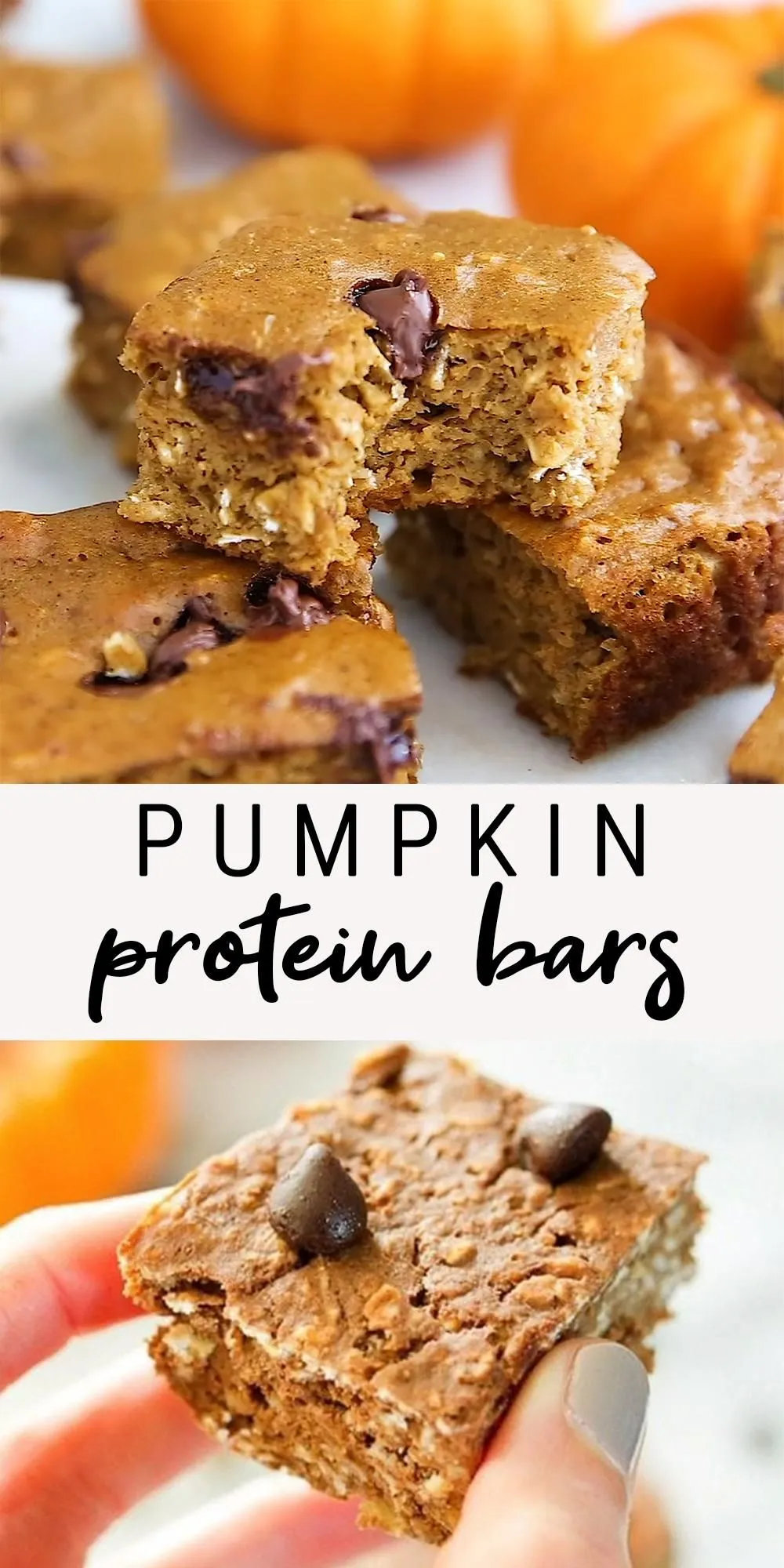 Pumpkin Protein Bars Vegan Gluten Free