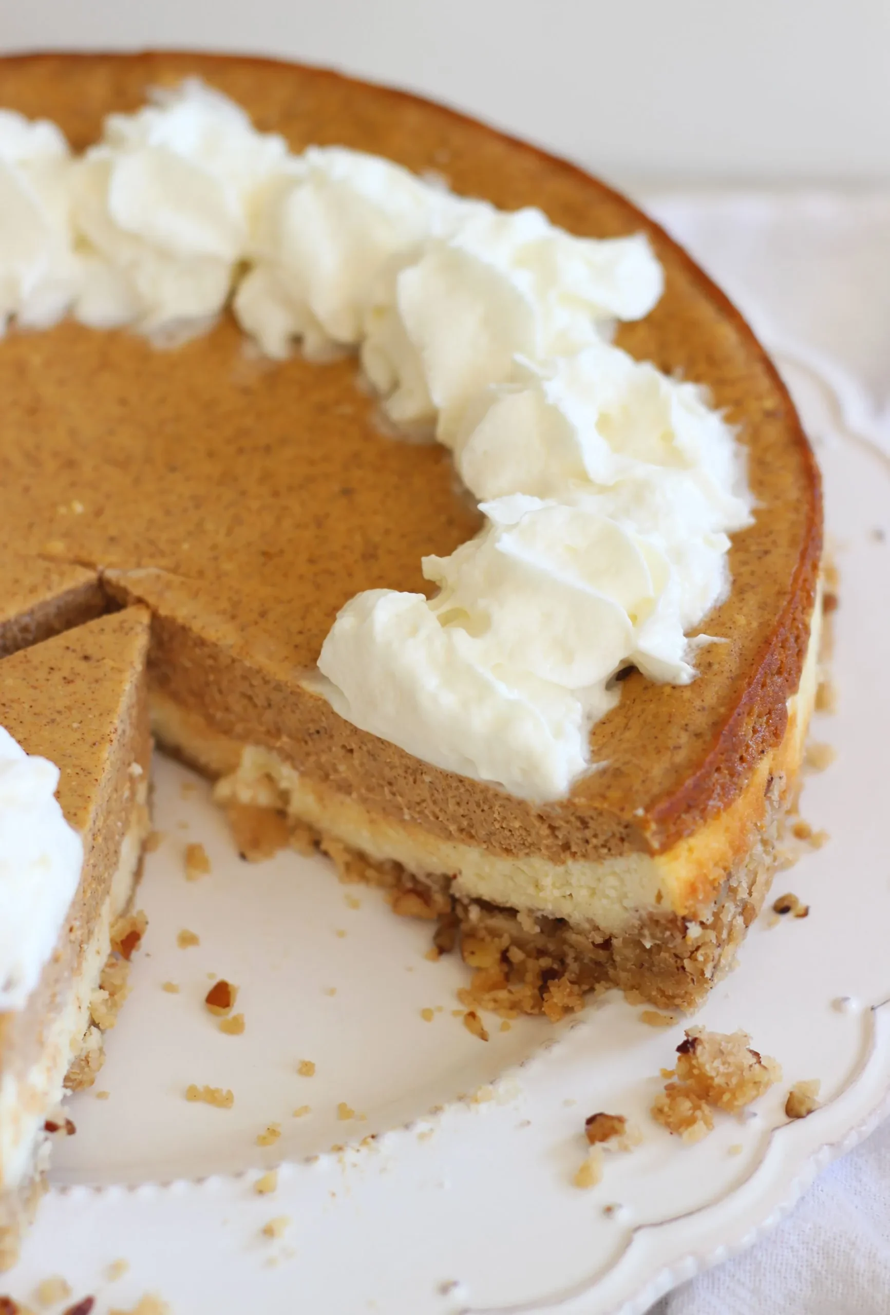 Pumpkin Spice Double Layer Cheesecake