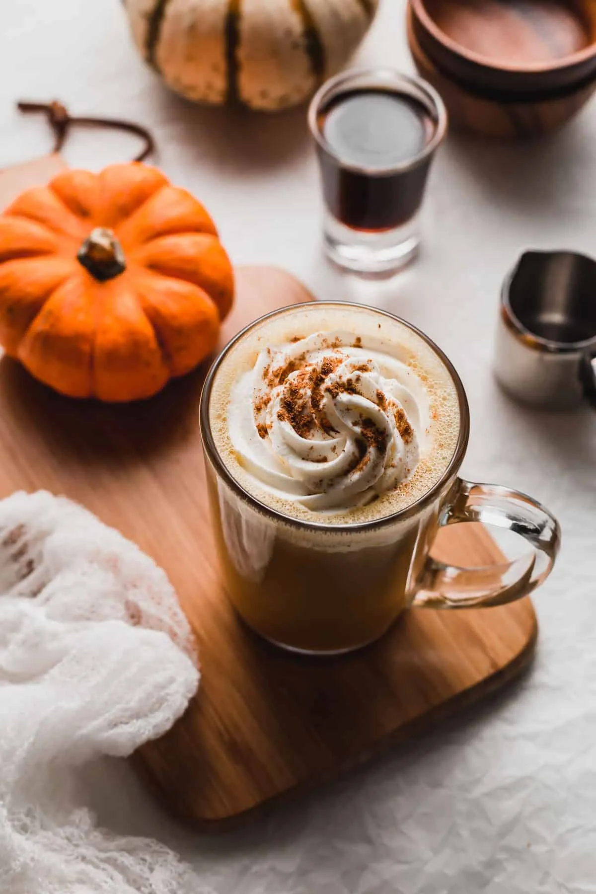 Pumpkin Spice Lattes with Real Pumpkin Puree