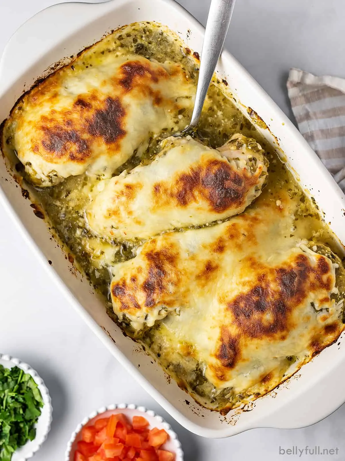 Quesillo en Salsa Verde