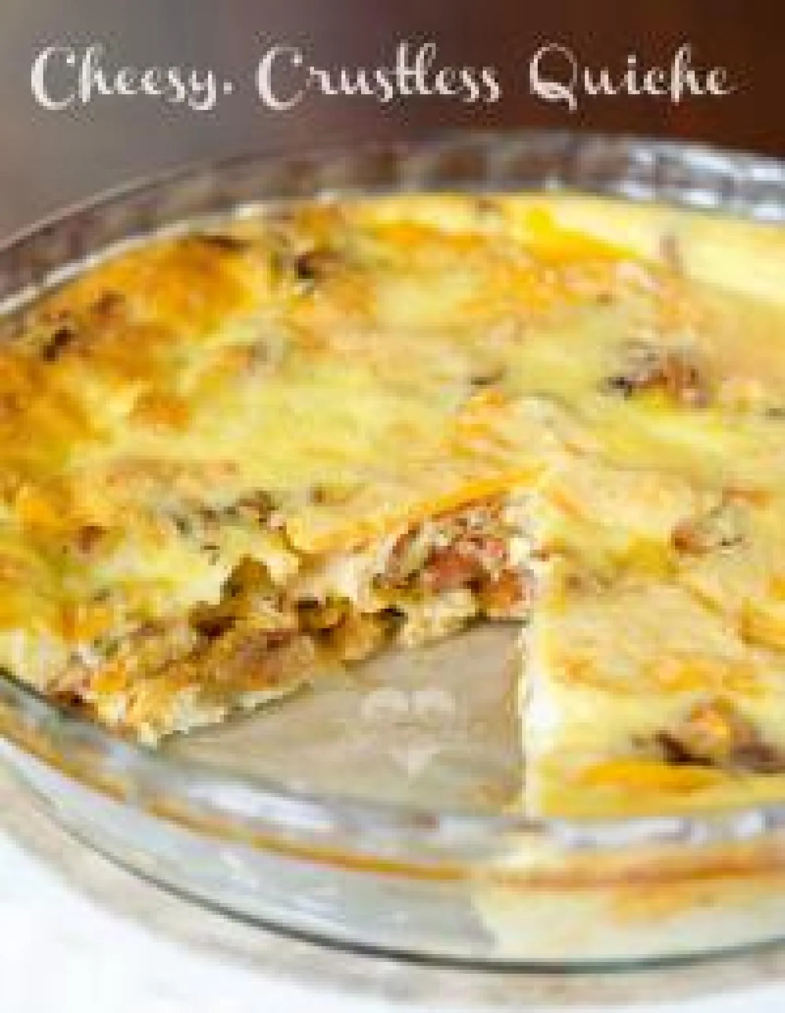 Quiche Crustless Bacon Cheese Quiche
