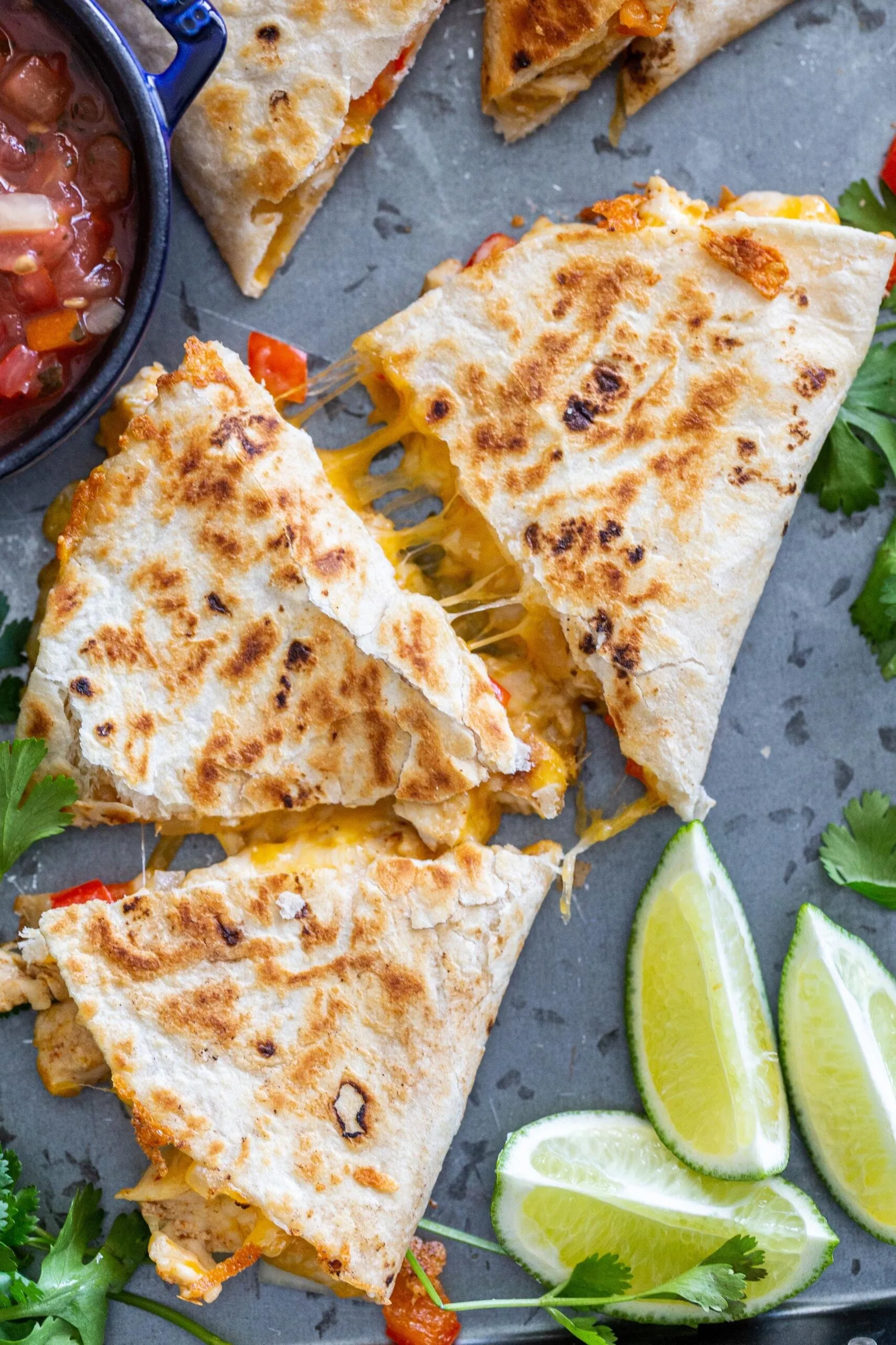 Quick Easy Grilled Chicken Quesadilla