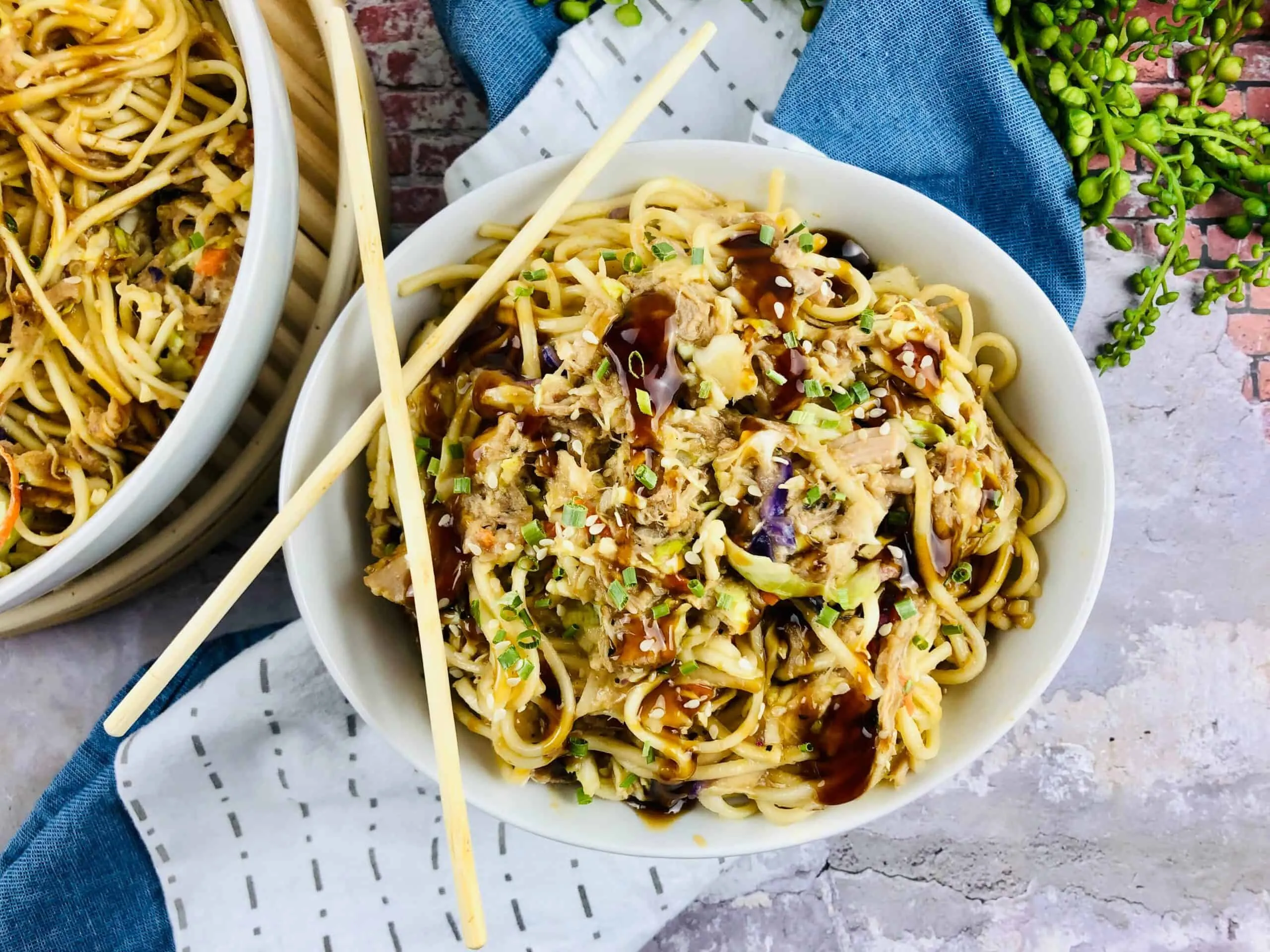 Quick Roast Pork Chow Mein