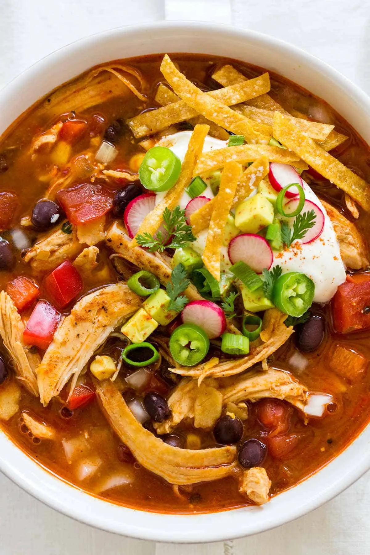Quick and Easy Chicken Tortilla Soup