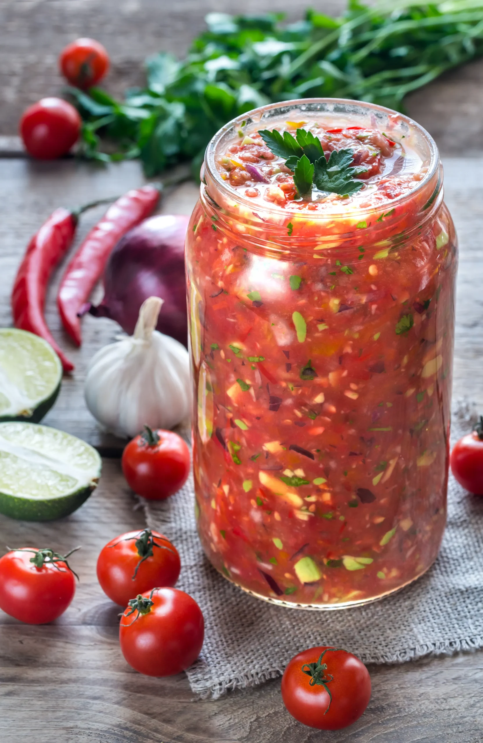 Quick and Easy Mason Jar Salsa