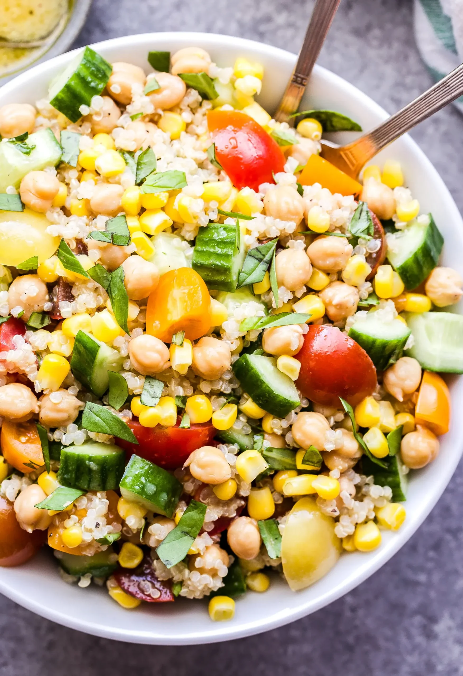 Quinoa Summer Salad with Coconut Milk Dressing