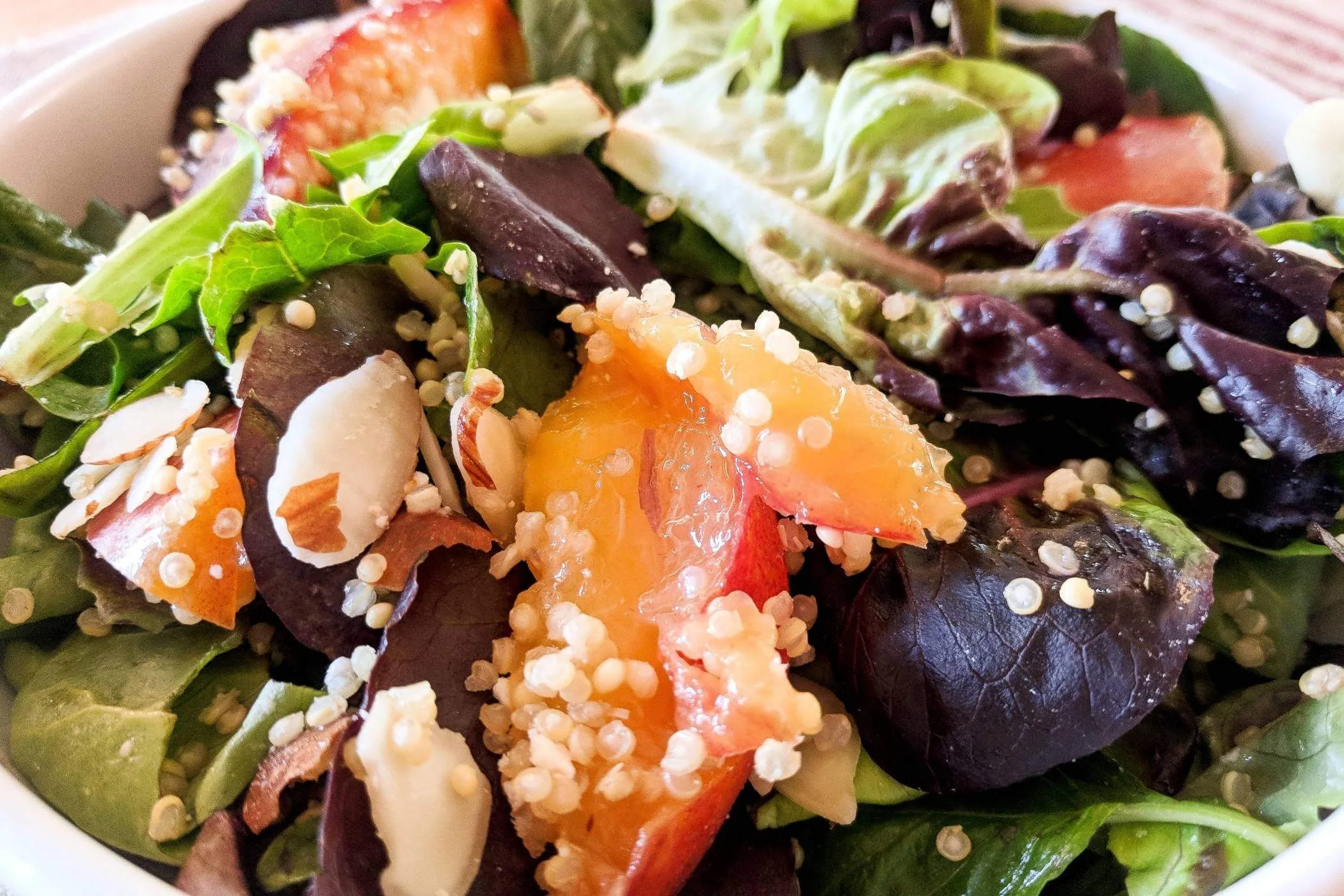 Quinoa and Nectarine Salad with Basil and Feta