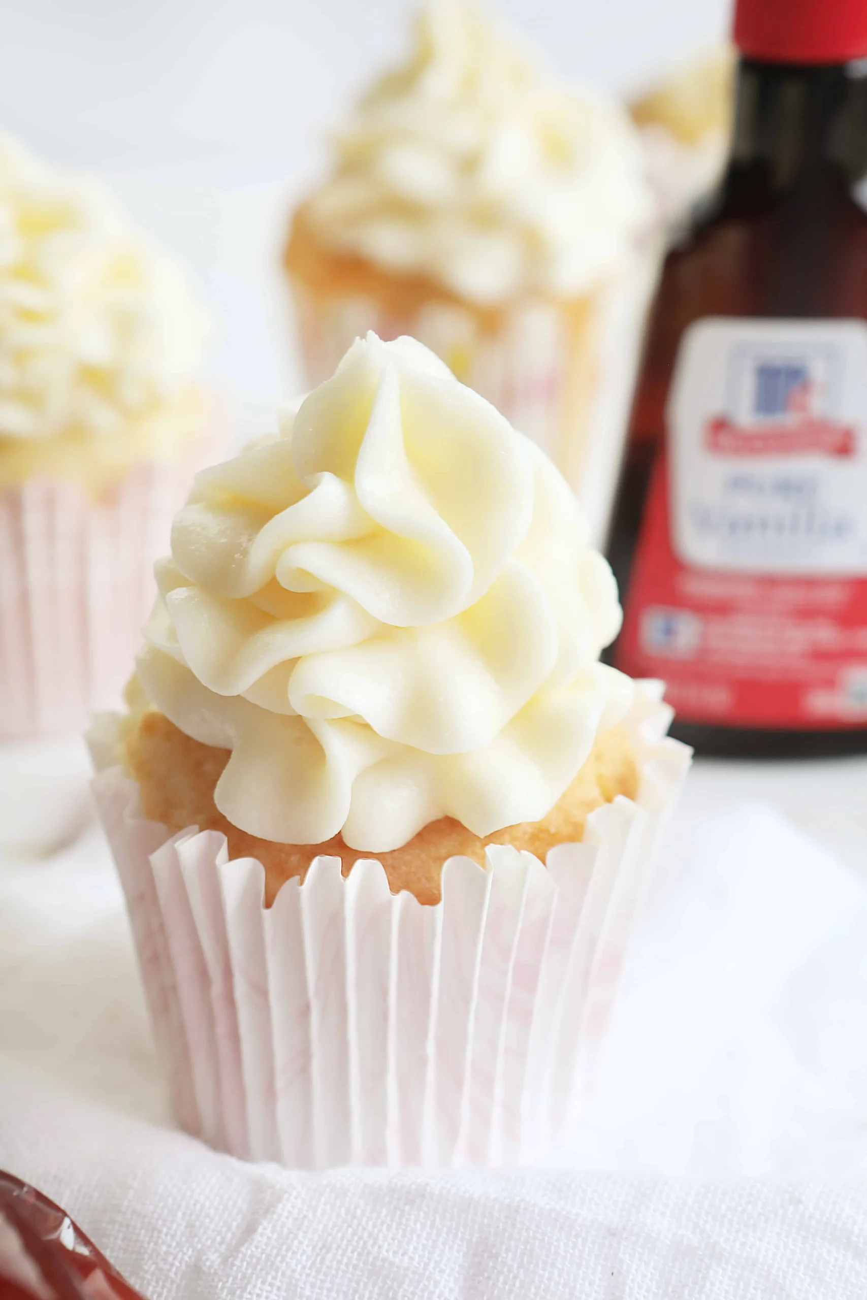 Raspberry Filled Vanilla Cupcakes