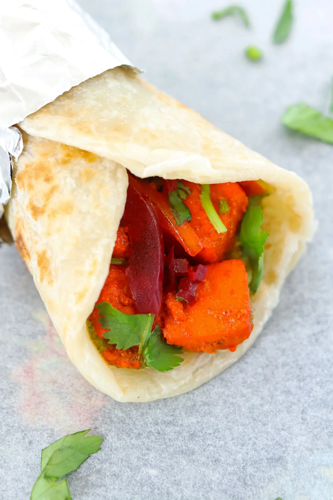 Raw Indian Spiced Wrap