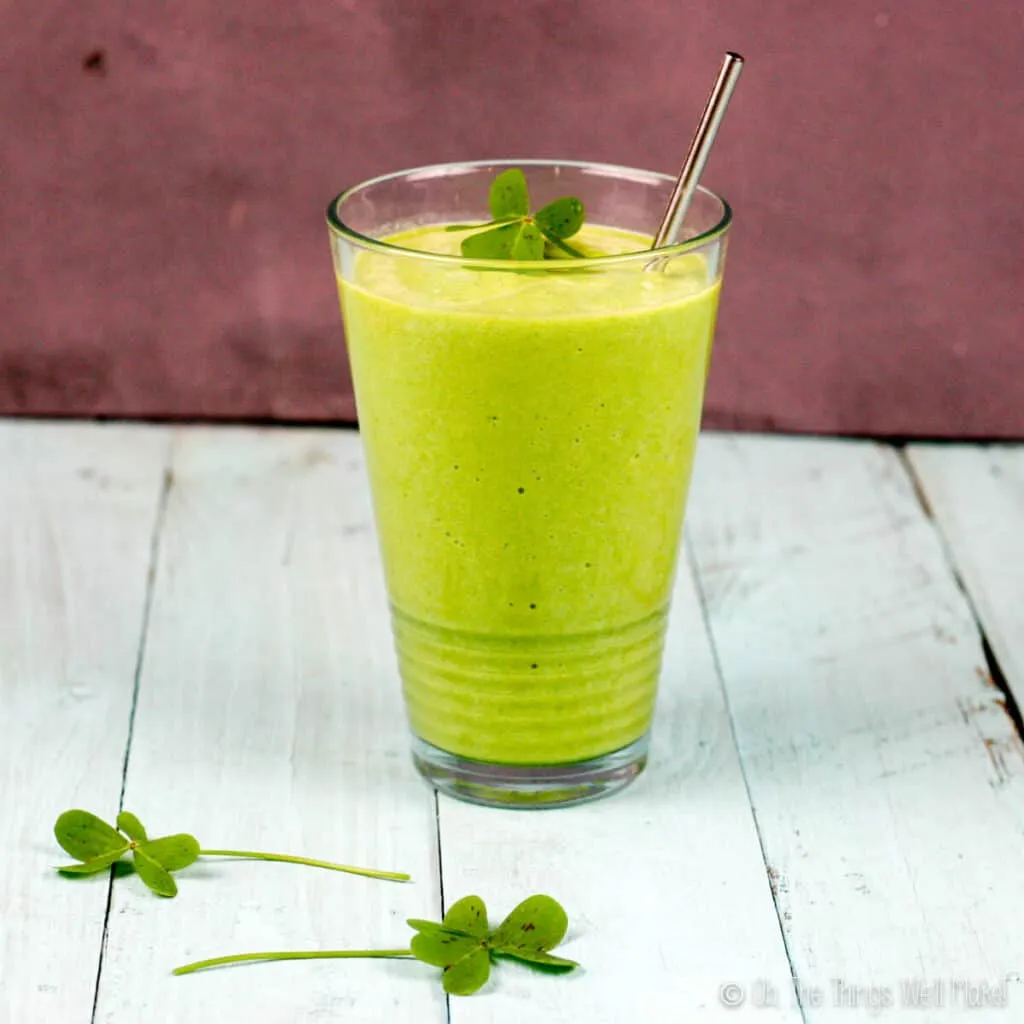 Real Food Shamrock Shake Revisited (Candida Diet)