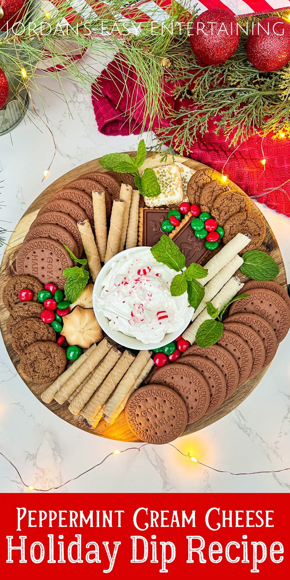 Red Green and Yellow Cream Cheese Dip