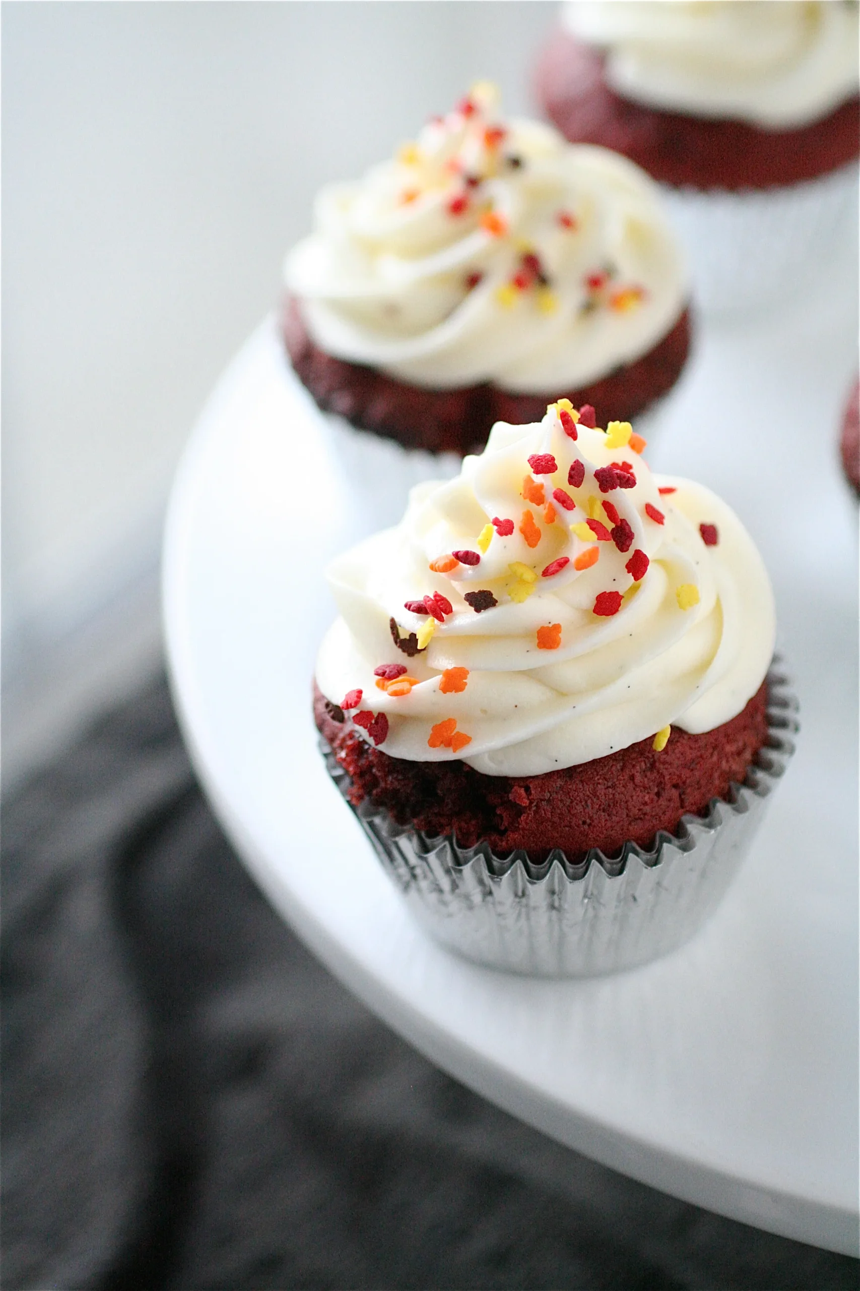 Red Velvet Cupcakes with Vanilla Bean Cream Cheese