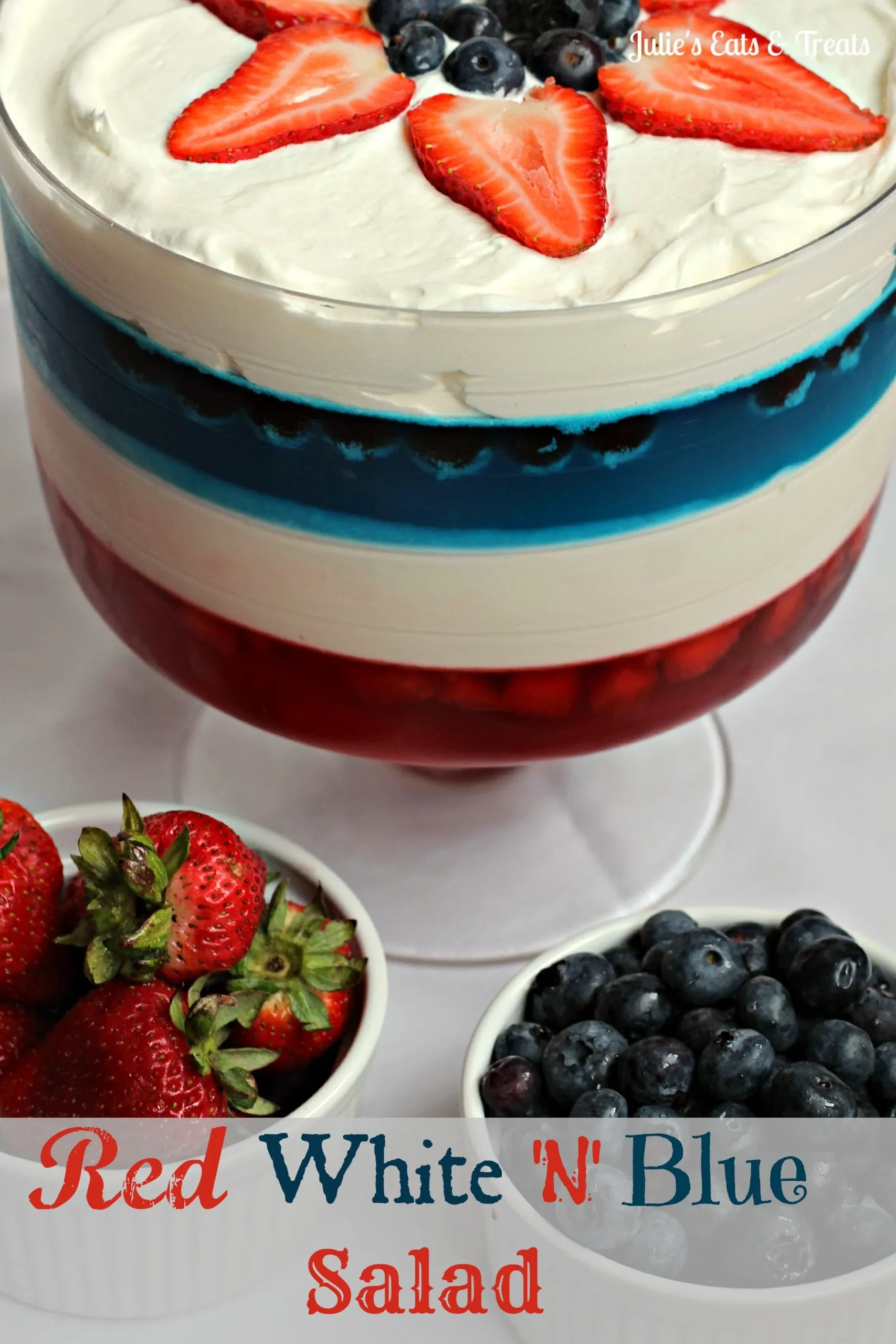 Red White N Blue Jello Salad