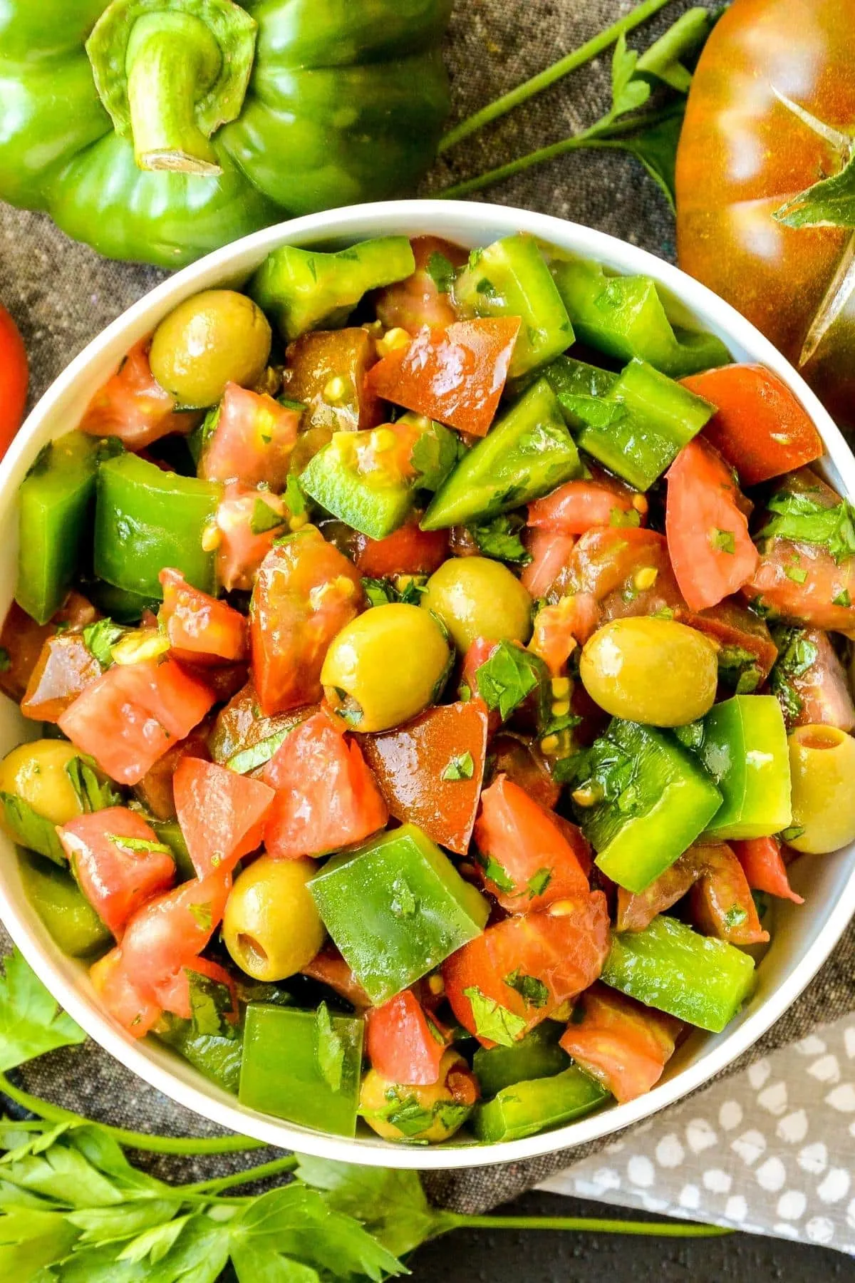 Red and Green Pepper Salad