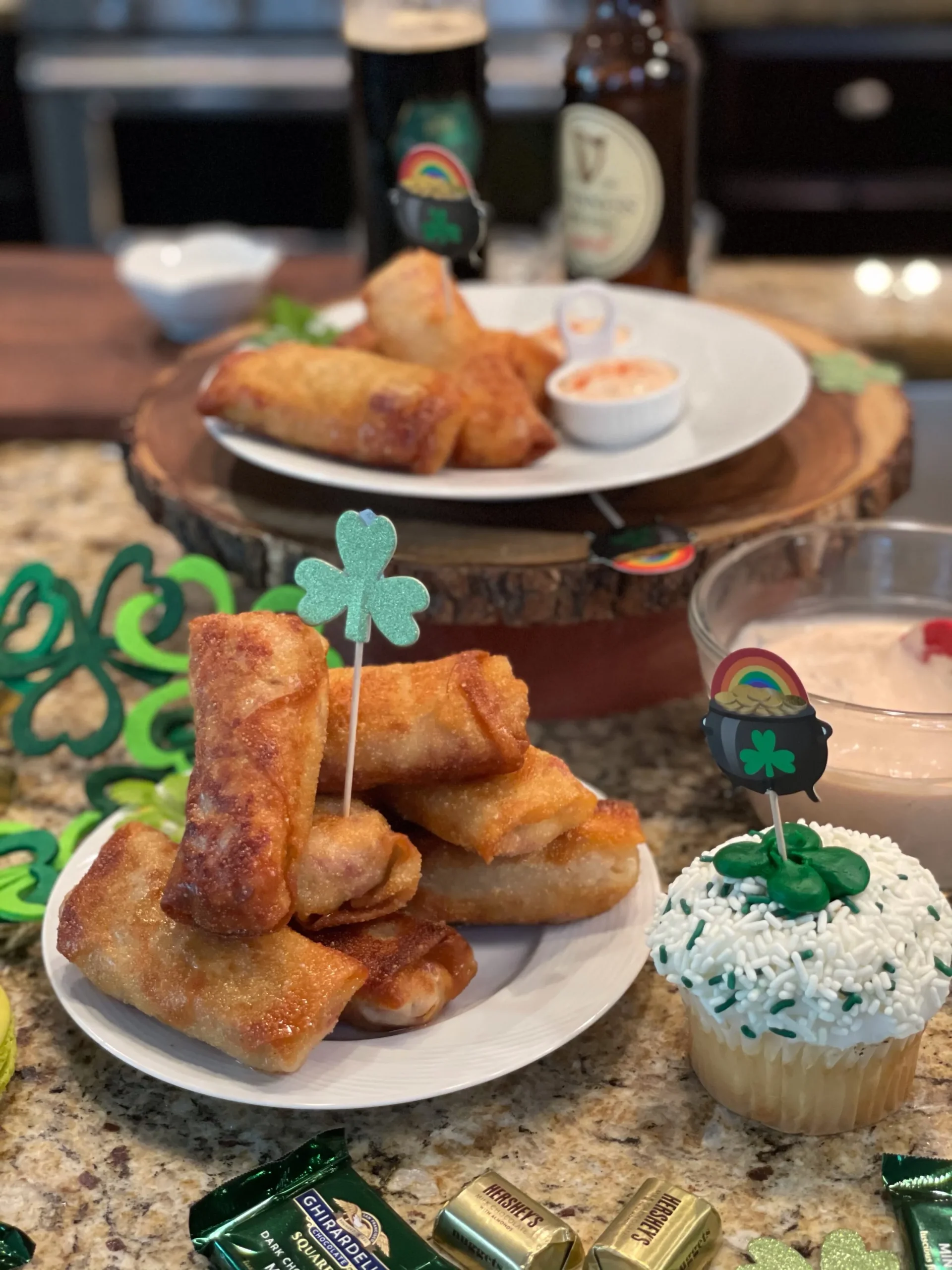 Reuben Egg Rolls and Thousand Island Dipping Sauce