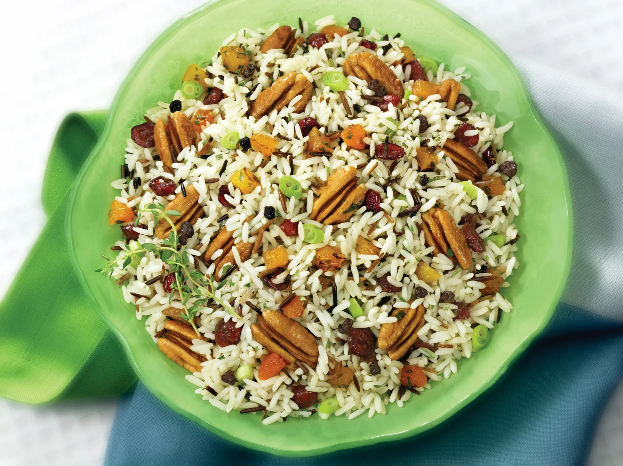 Rice Orange and Pecan Salad