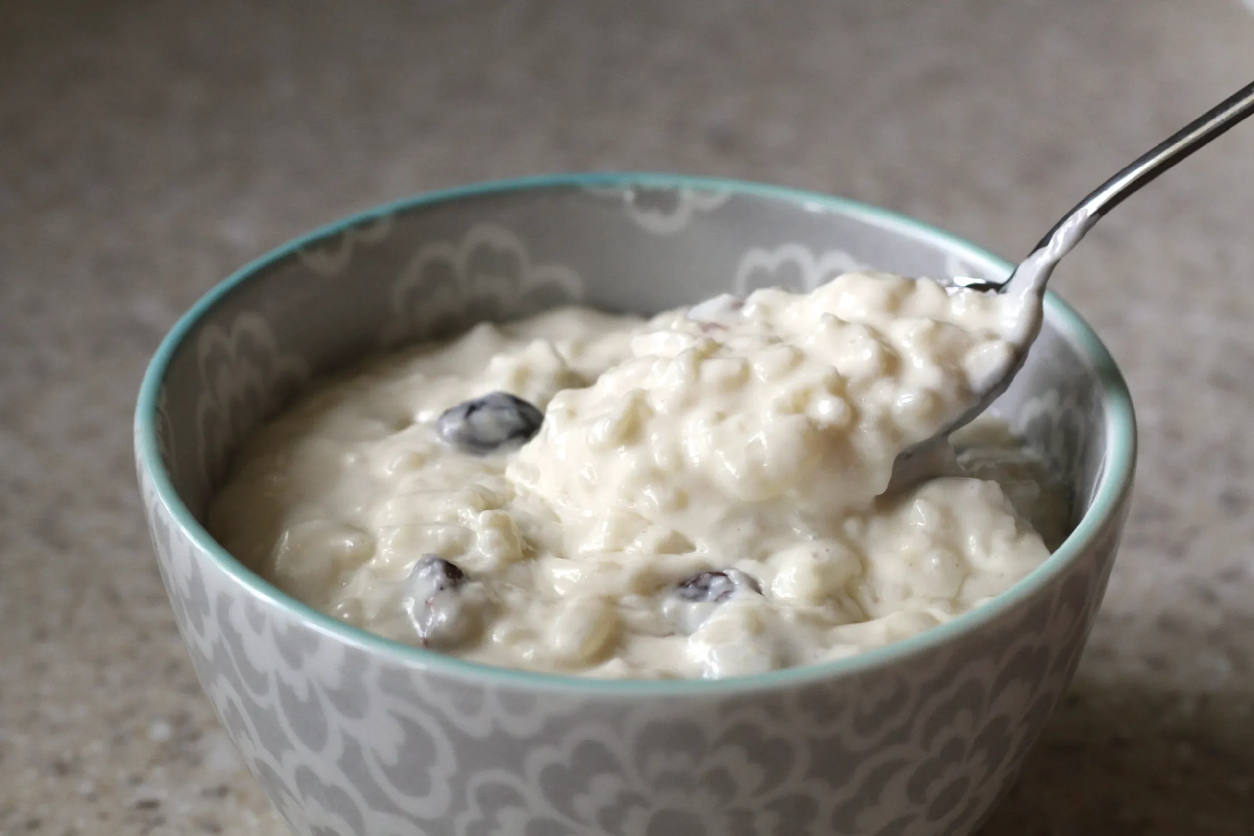 Rice Raisin and Rum Pudding