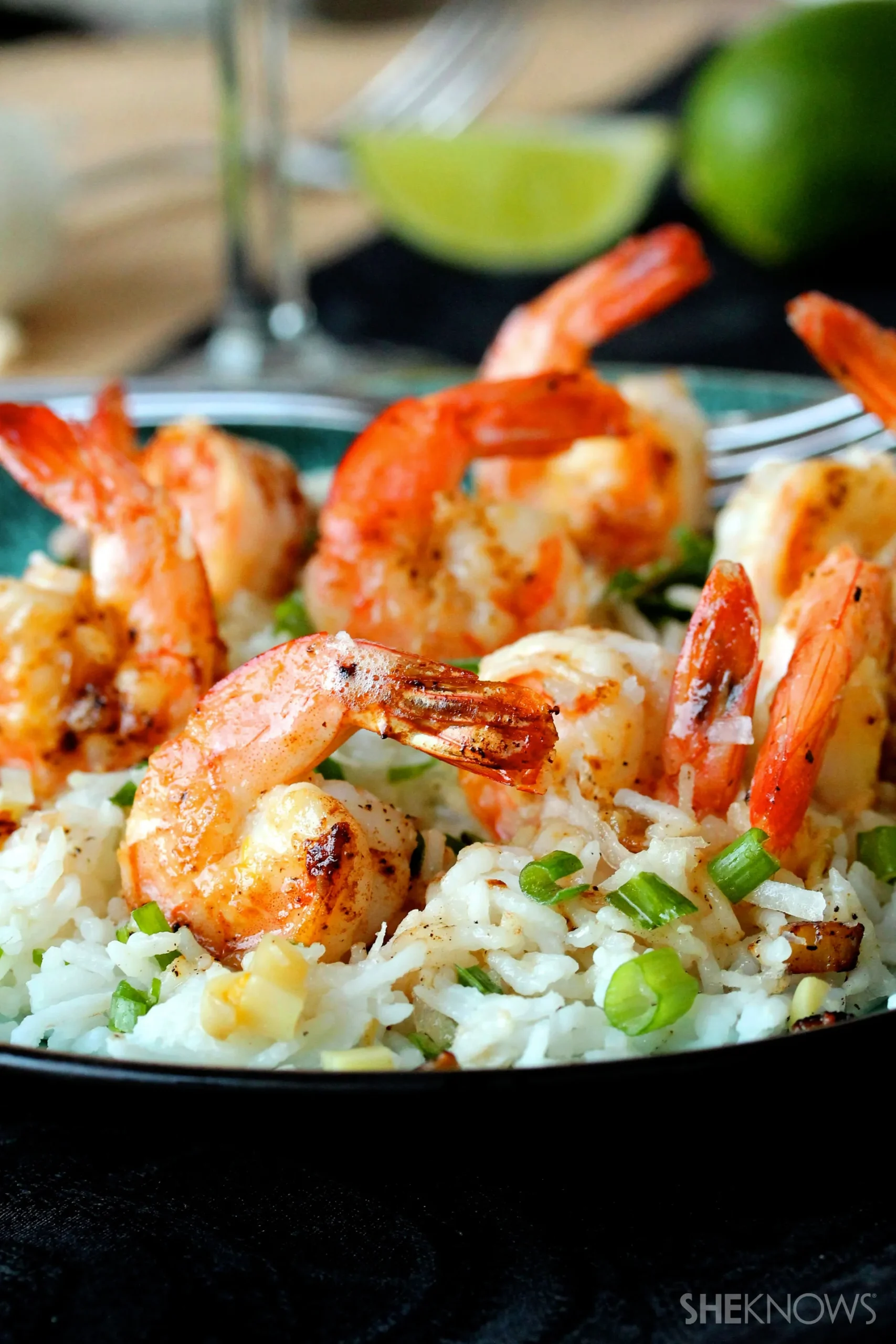Rice with Coconut and Shrimp