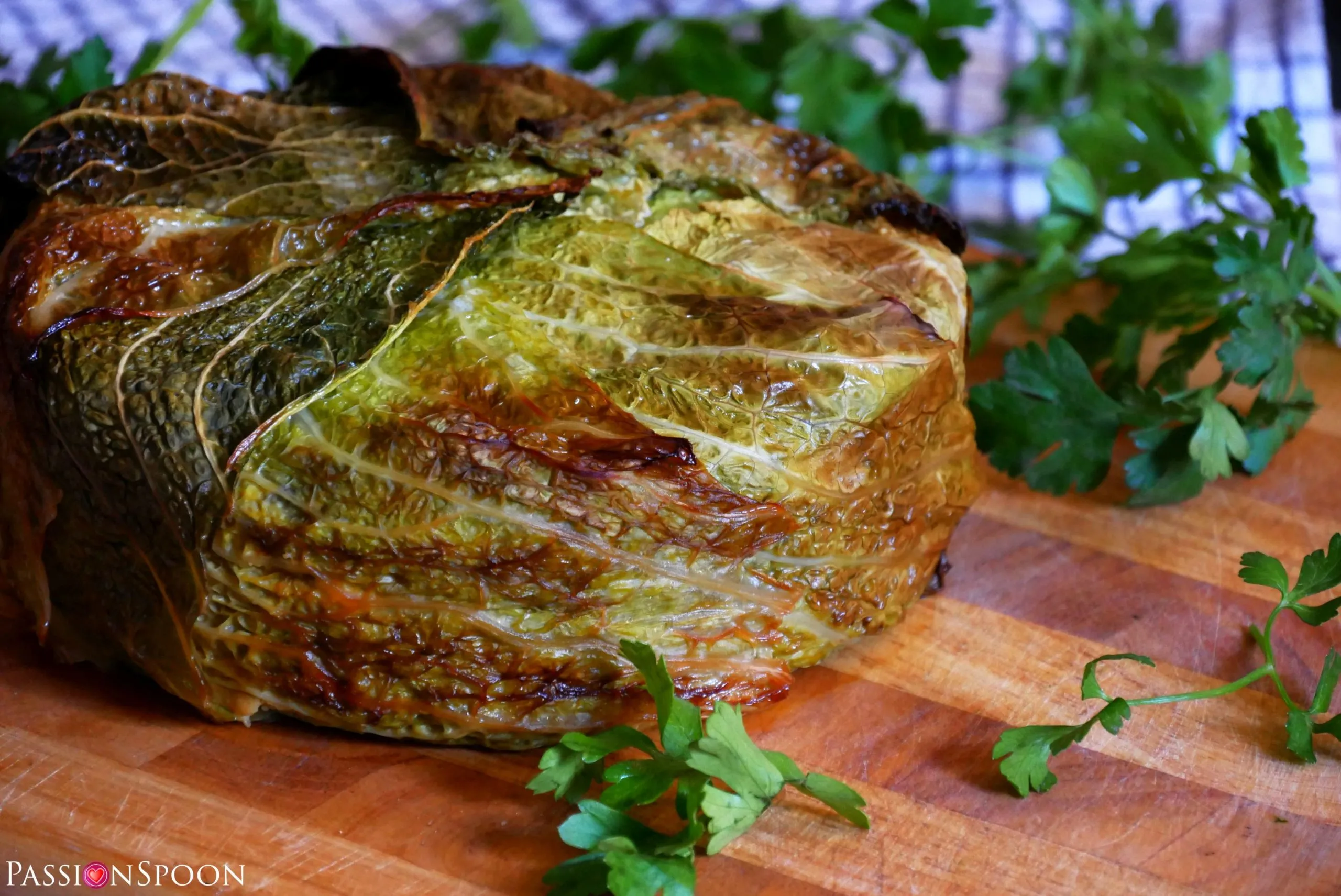 Risotto Savoy Cabbage Cake