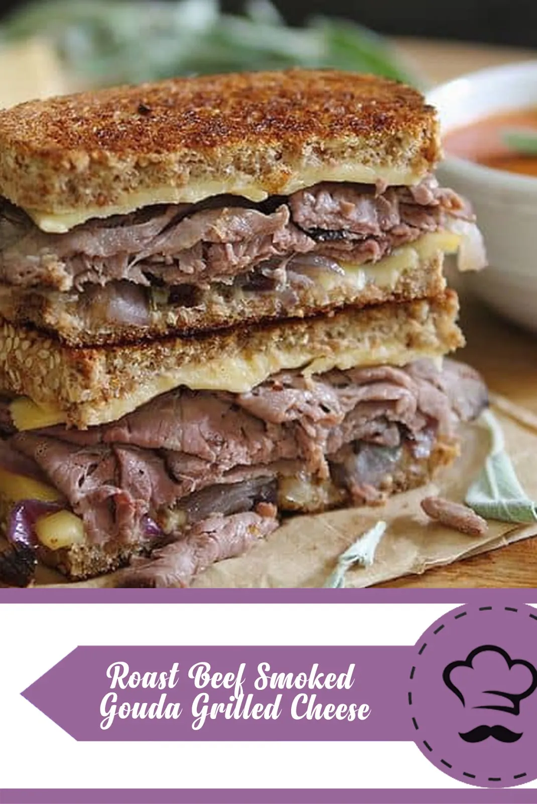 Roast Beef Smoked Gouda Grilled Cheese