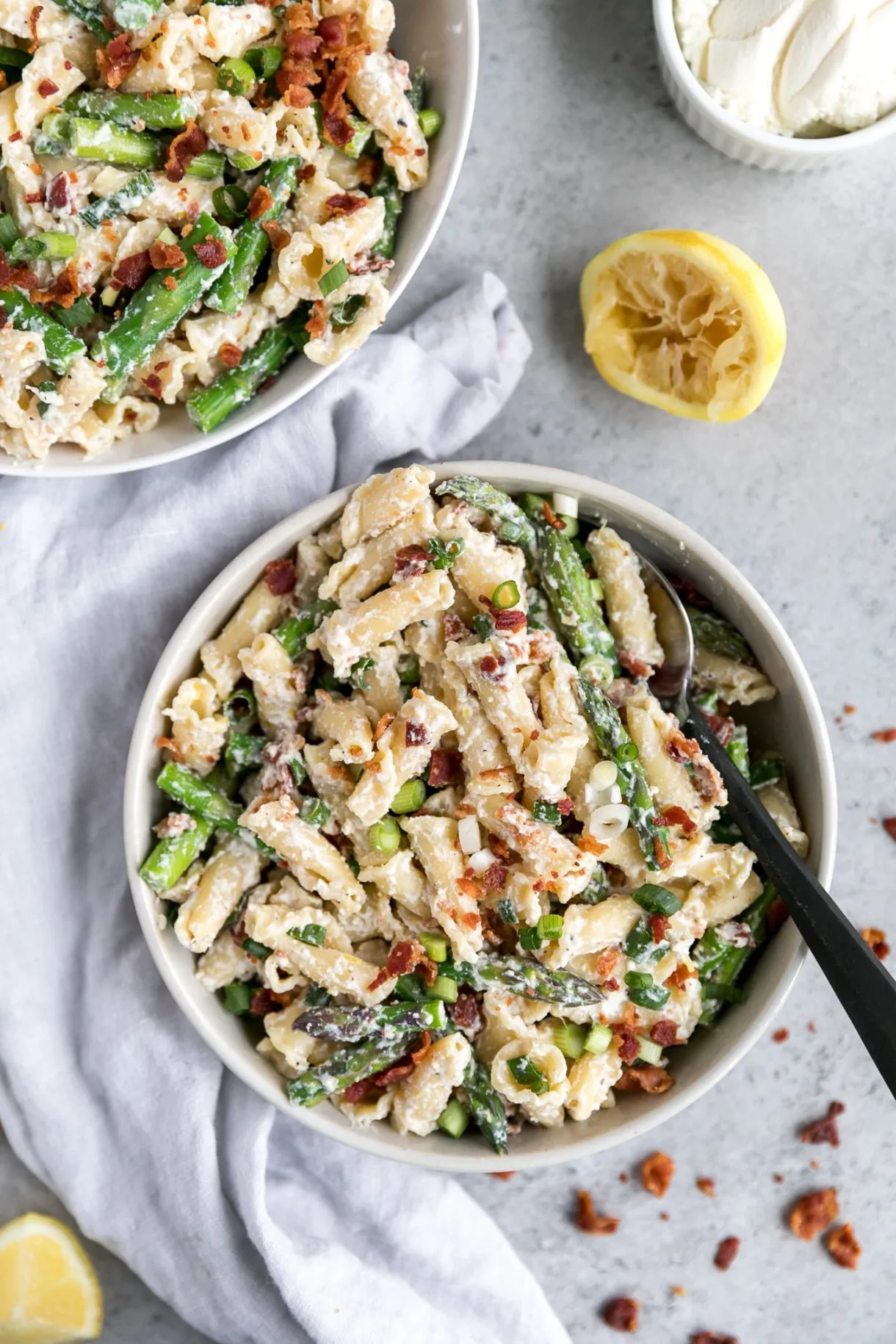 Roasted Asparagus with Lemon Ricotta Sauce
