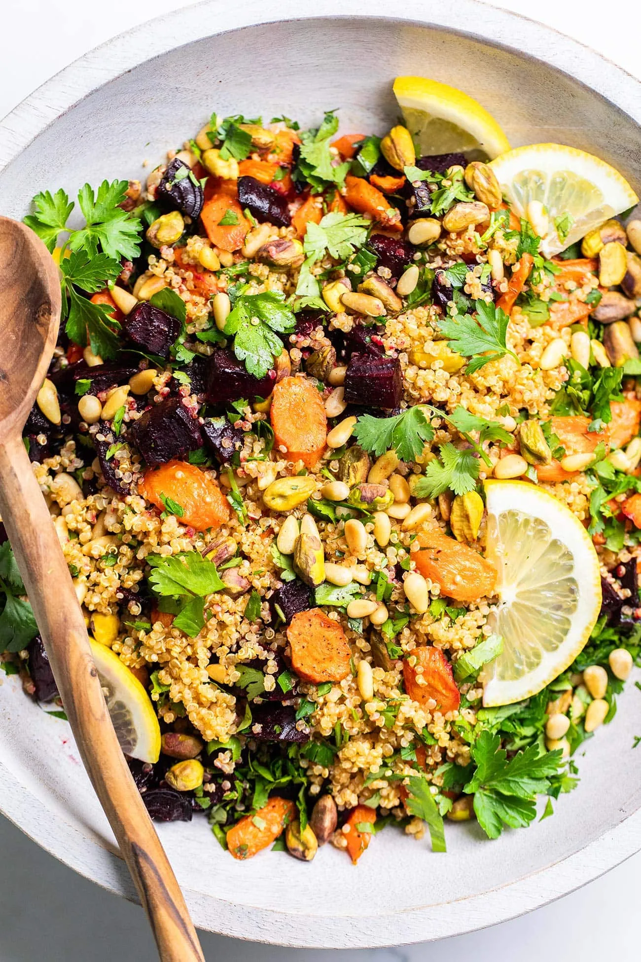 Roasted Beet and Carrot Quinoa Salad