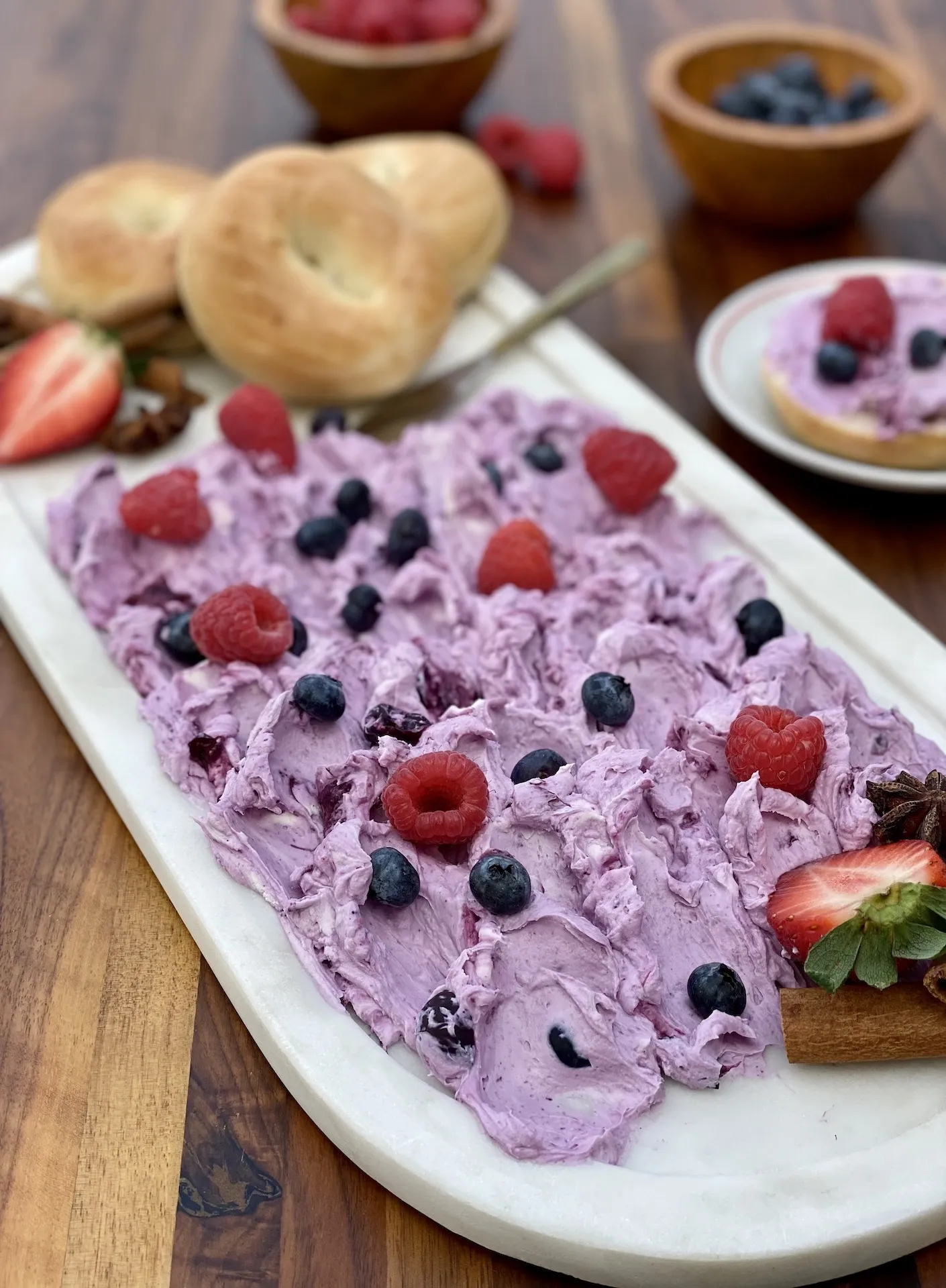 Roasted Berry Cream Cheese Spread