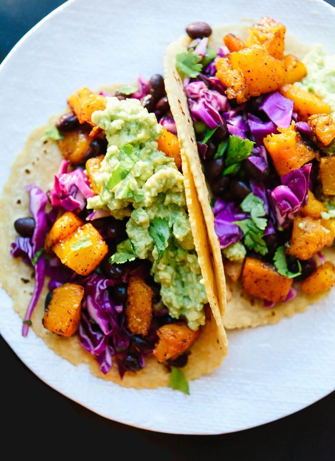 Roasted Butternut Squash and Mushroom Tacos